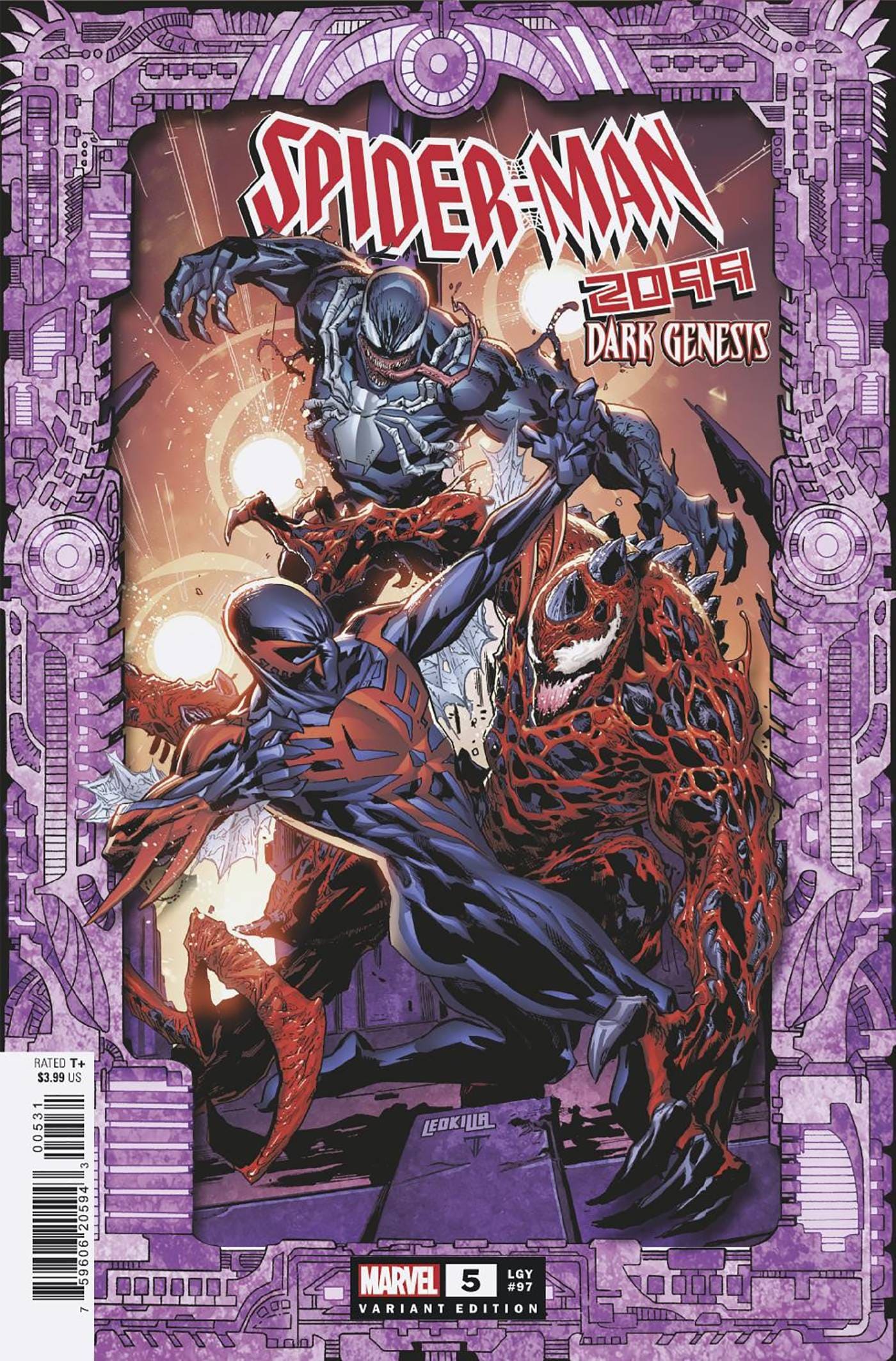 SPIDER-MAN 2099 DARK GENESIS #5 (OF 5) LASHLEY FRAME VAR