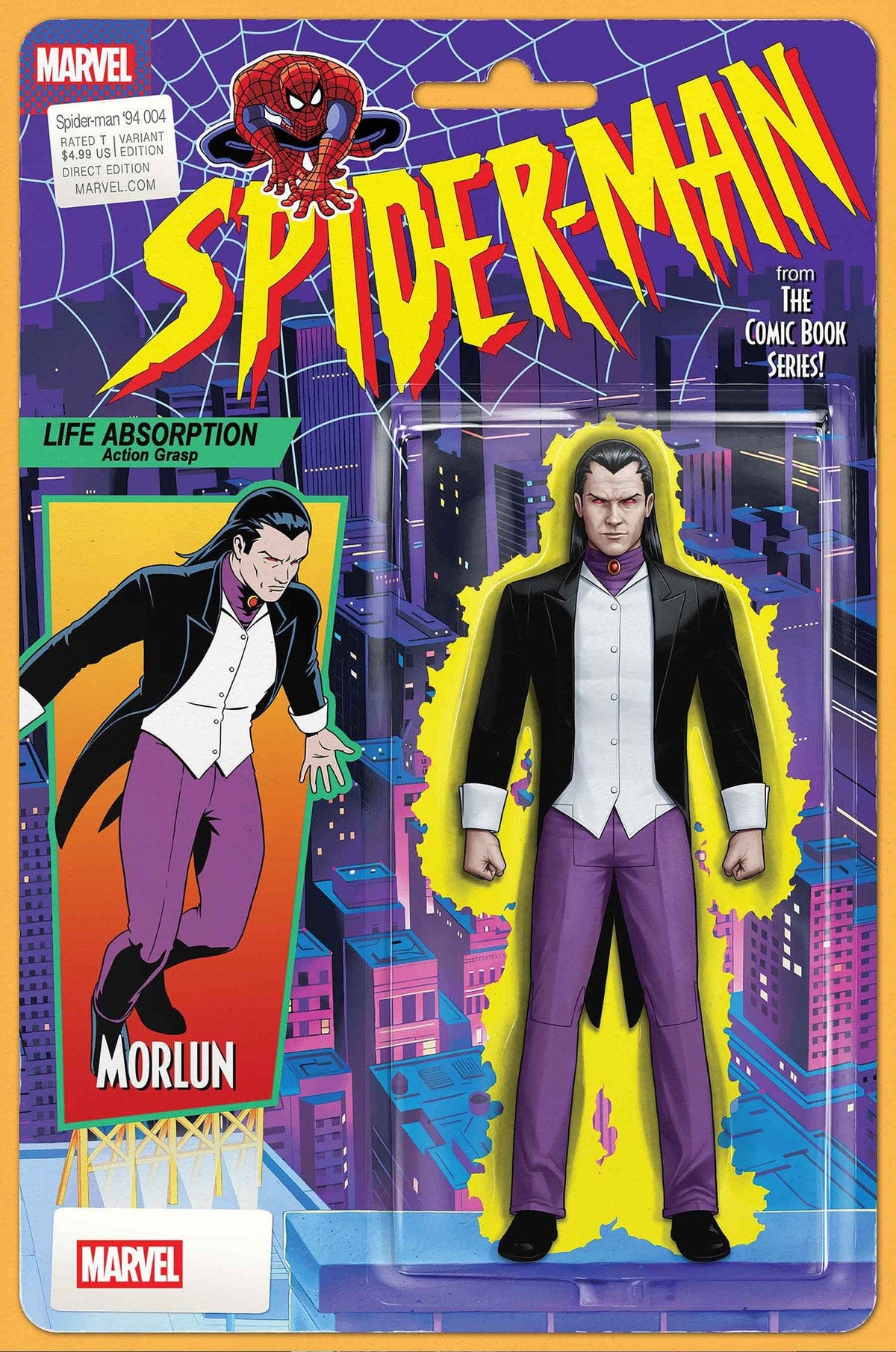 Marvel Comic Books SPIDER-MAN '94 #4 JOHN TYLER CHRISTOPHER ACTION FIGURE VARIANT 75960621051000421 PRH-75960621051000421