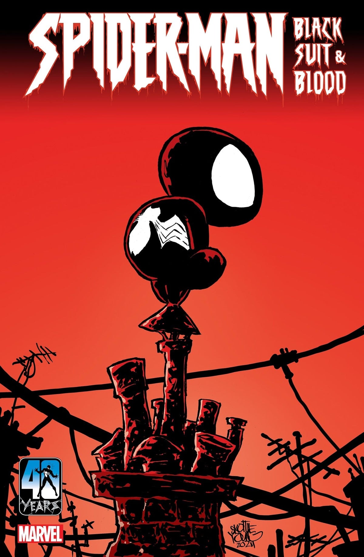 Marvel Comic Books SPIDER-MAN: BLACK SUIT & BLOOD #1 SKOTTIE YOUNG VARIANT 75960620956900131 PRH-75960620956900131