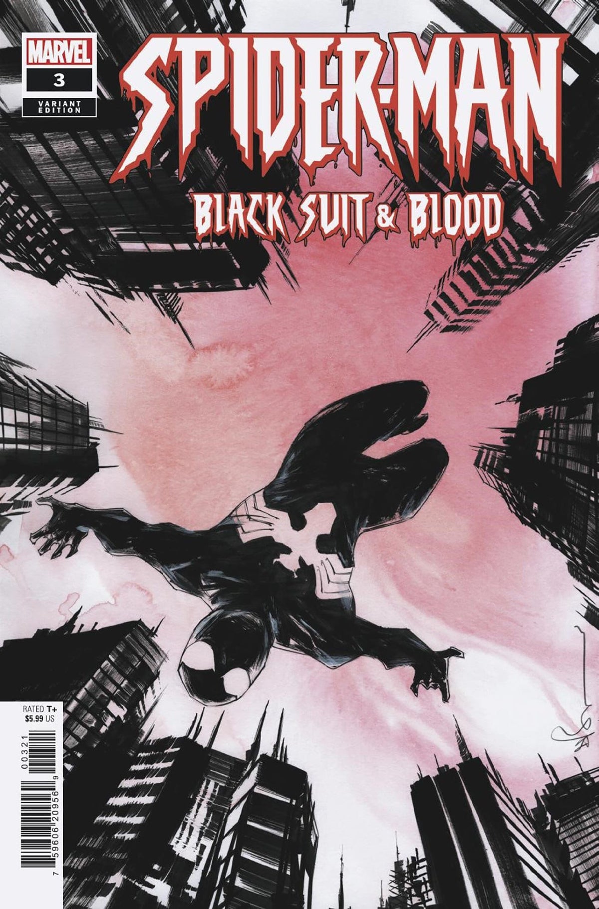 Marvel Comic Books SPIDER-MAN: BLACK SUIT & BLOOD #3 DUSTIN NGUYEN VARIANT 75960620956900321 PRH-75960620956900321