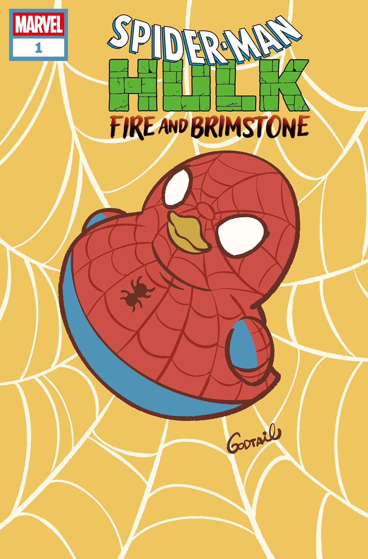 Marvel Comic Books SPIDER-MAN/HULK: FIRE AND BRIMSTONE #1 TBD ARTIST MARVEL DUCK VARIANT (Release Date: 08/19/2026) 75960621436500151 PRH-75960621436500151