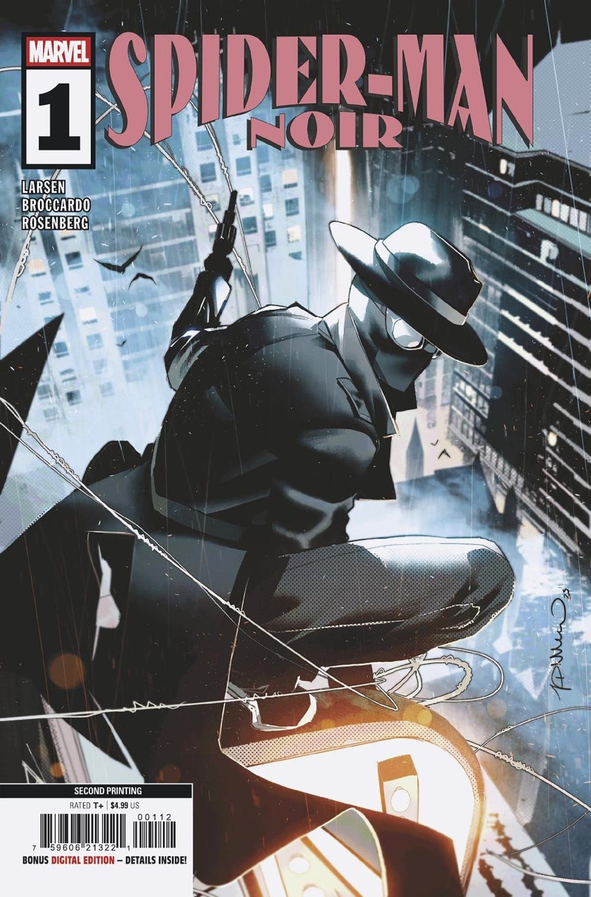 Marvel Comic Books SPIDER-MAN NOIR #1 SIMONE DI MEO 2ND PRINTING VARIANT 75960621322100112 PRH-75960621322100112