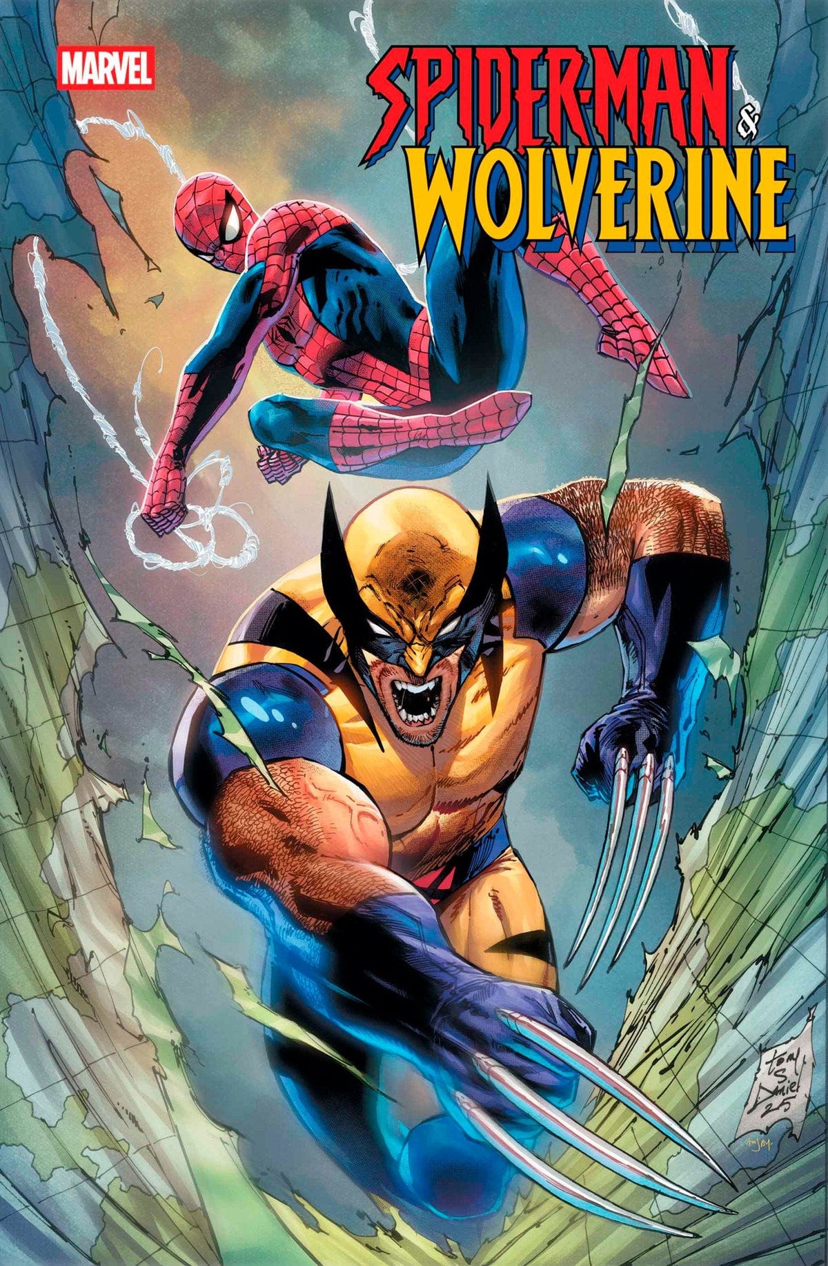 Marvel Comic Books SPIDER-MAN & WOLVERINE #4 TONY DANIEL VARIANT 75960621258300421 PRH-75960621258300421
