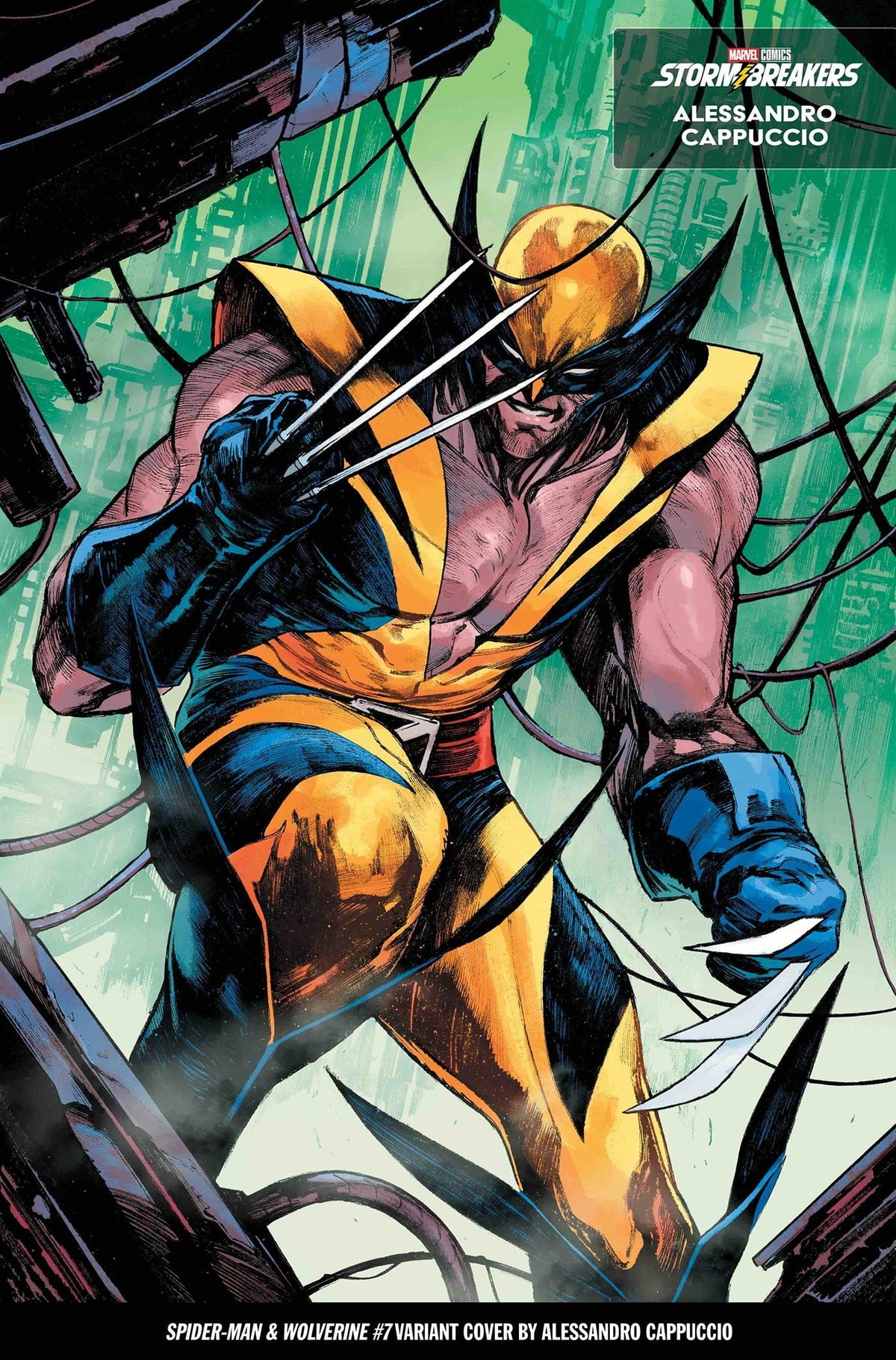 Marvel Comic Books SPIDER-MAN & WOLVERINE #7 ALESSANDRO CAPPUCCIO FROM THE CHAOS A COSTUME VARIANT 75960621258300721 PRH-75960621258300721