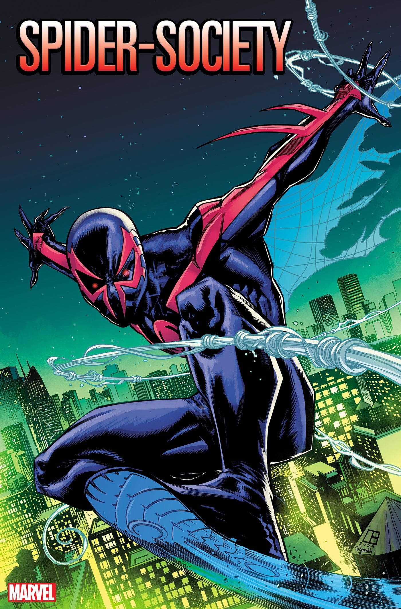 SPIDER-SOCIETY #2 MARCELO FERREIRA SPIDER-MAN 2099 CHARACTER VARIANT