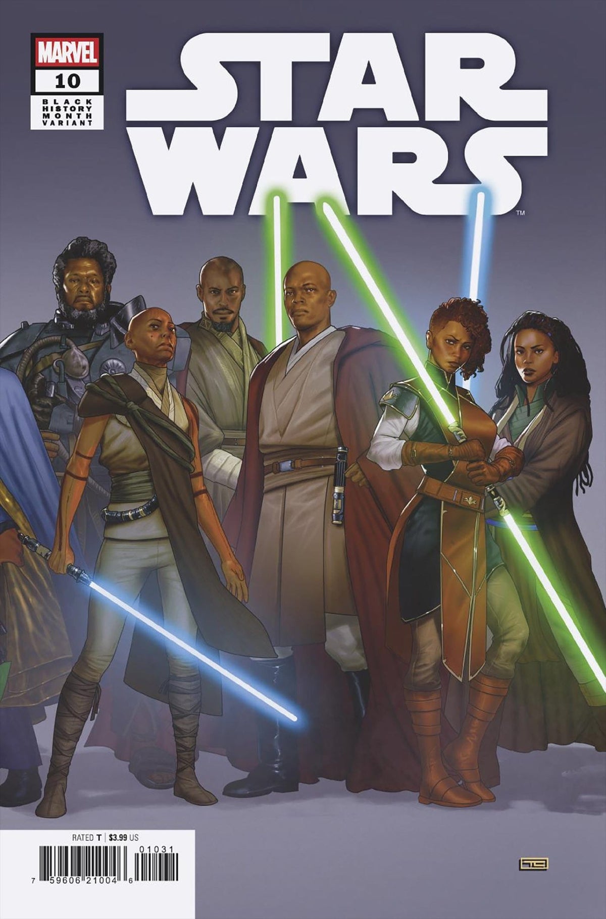 Marvel Comic Books STAR WARS #10 TAURIN CLARKE 2-PART BLACK HISTORY MONTH CONNECTING VARIANT 75960621004601031 PRH-75960621004601031