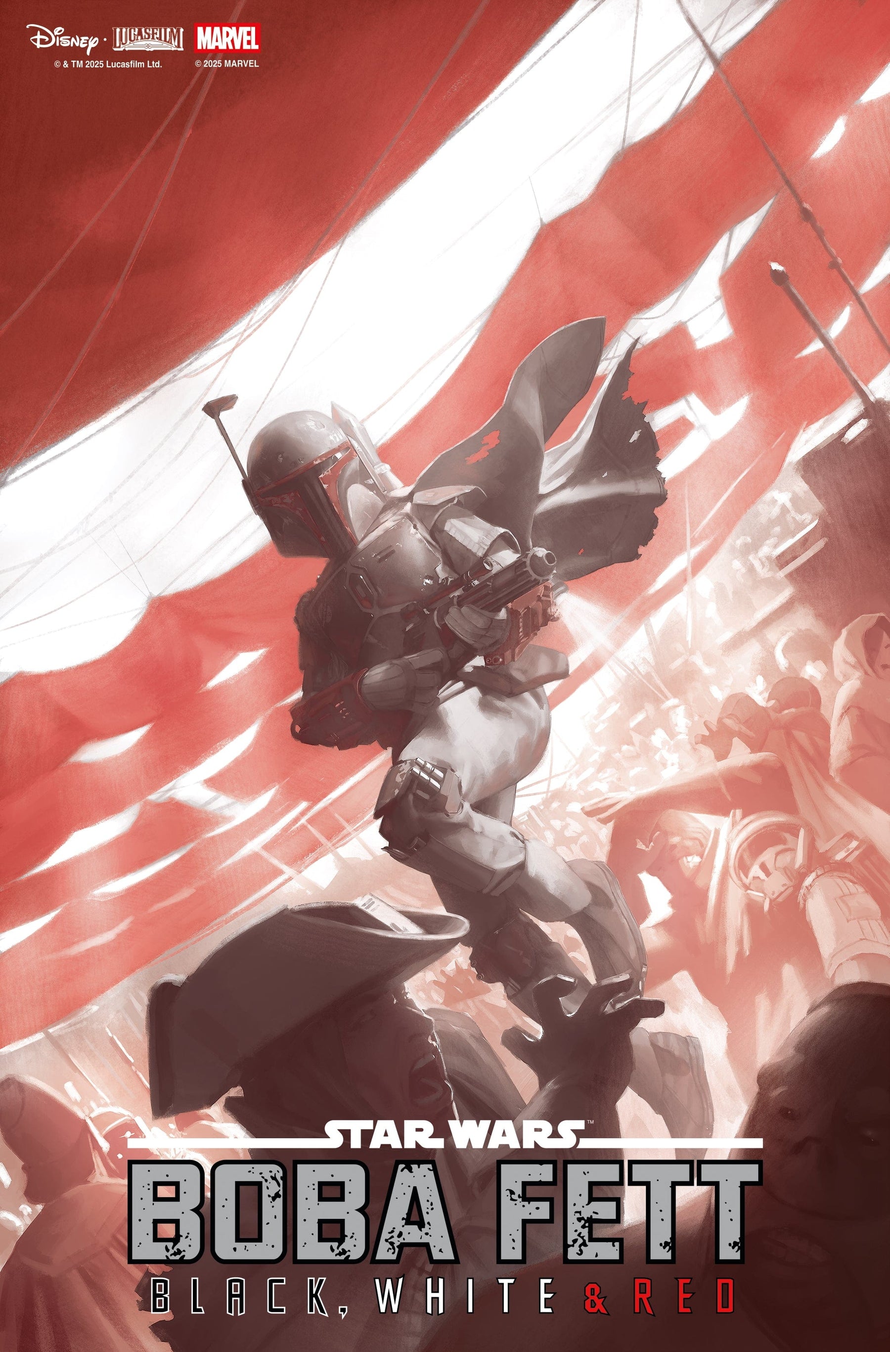 STAR WARS: BOBA FETT - BLACK, WHITE & RED #2 MIGUEL MERCADO VARIANT