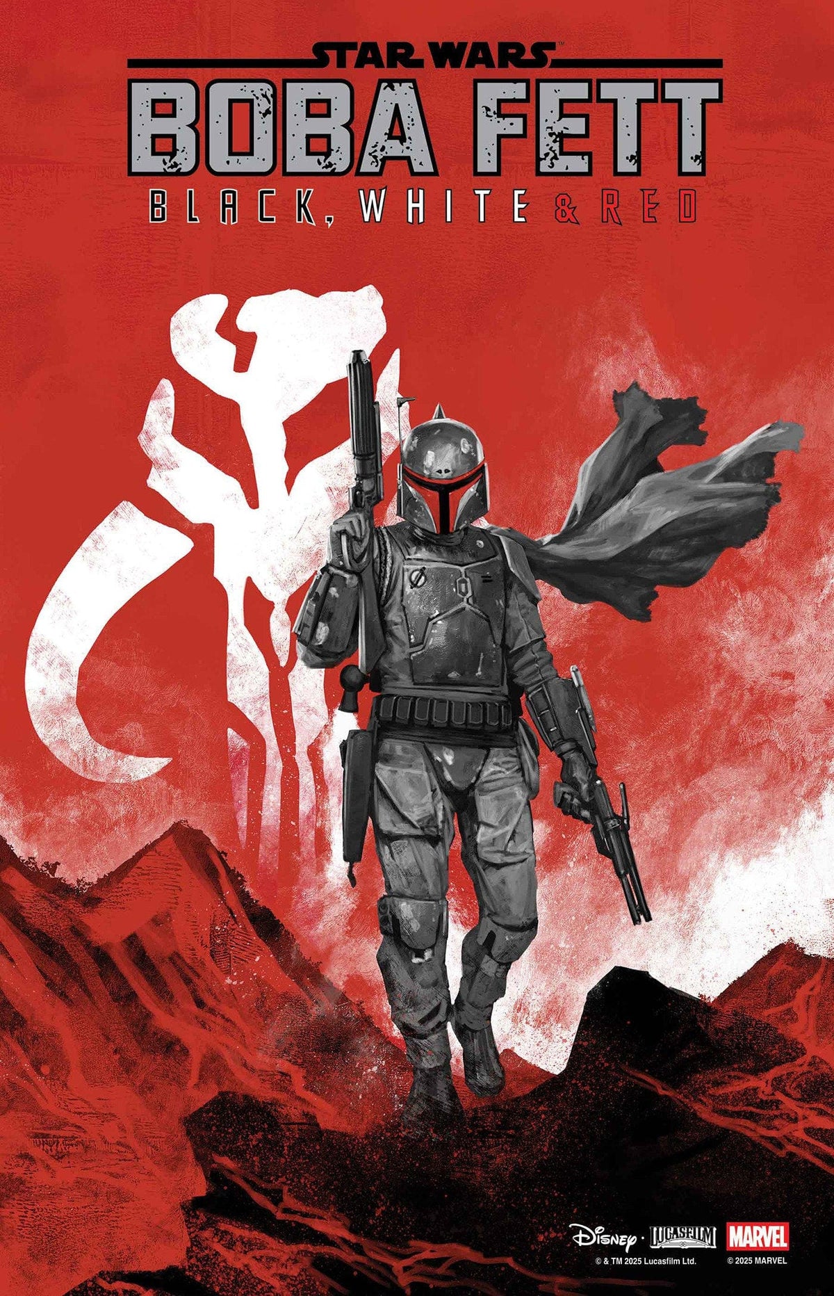 Marvel Comic Books STAR WARS: BOBA FETT - BLACK, WHITE & RED #2 SKAN VARIANT 75960621132600221 PRH-75960621132600221