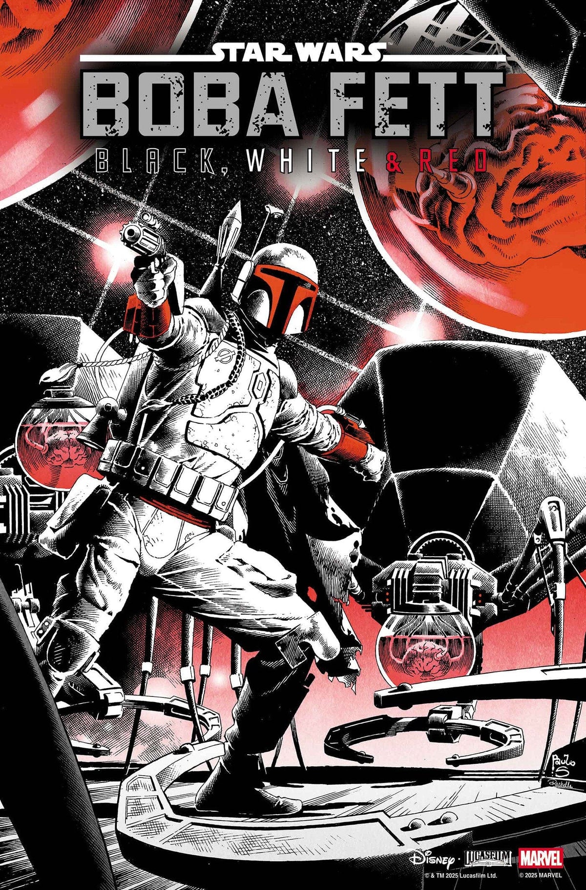 Marvel Comic Books STAR WARS: BOBA FETT - BLACK, WHITE & RED #3 PAULO SIQUEIRA VARIANT 75960621132600321 PRH-75960621132600321