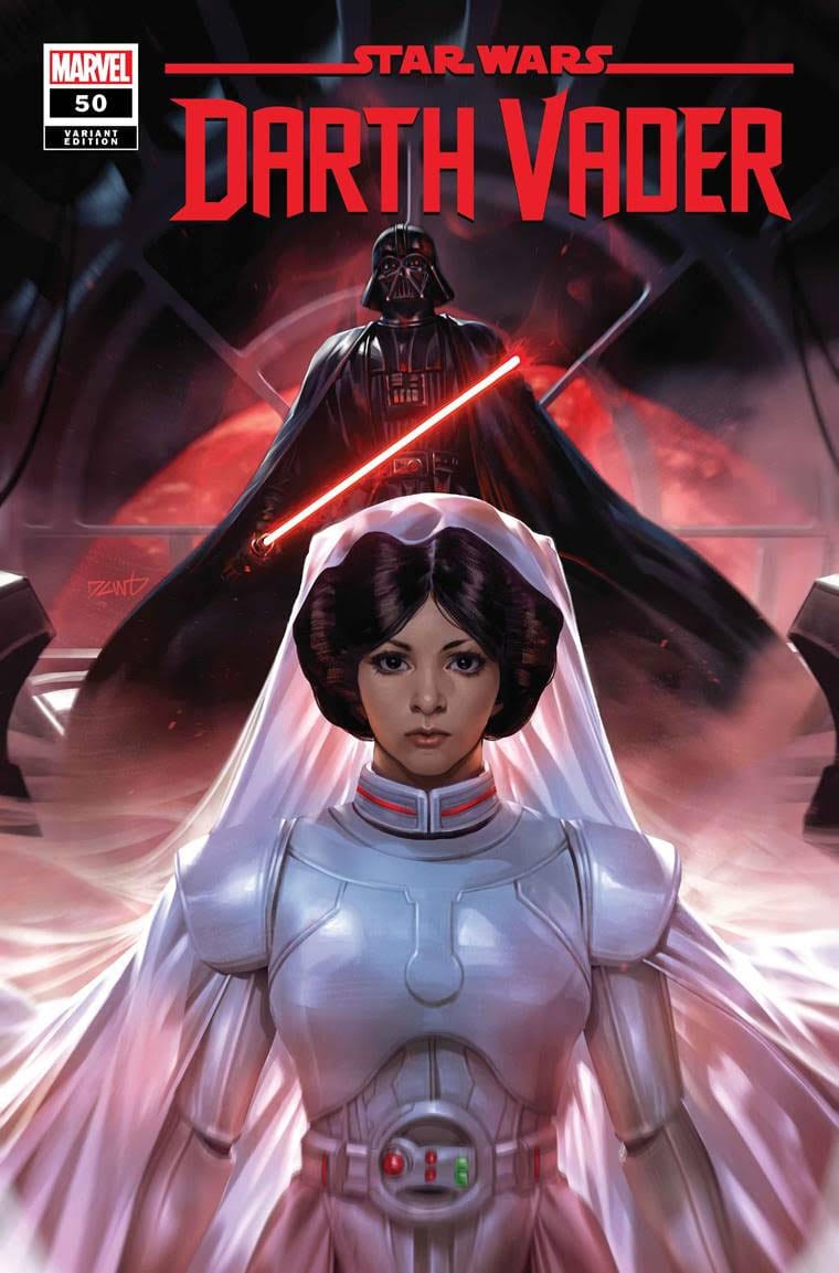 STAR WARS: DARTH VADER #50 DERRICK CHEW LEIA 1:100 INCV VIRGIN VARIANT