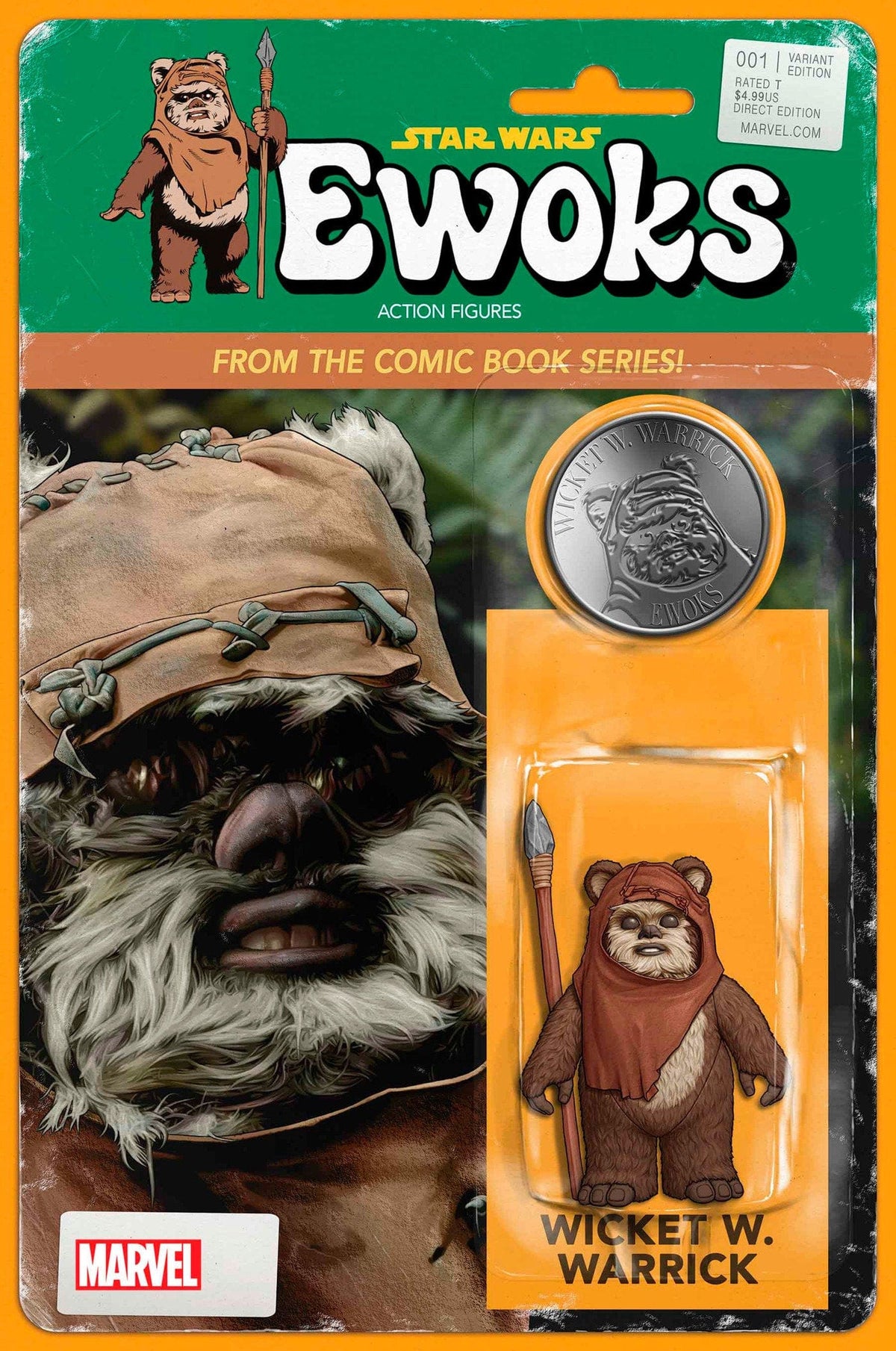 Marvel Comic Books STAR WARS: EWOKS #1 JOHN TYLER CHRISTOPHER ACTION FIGURE VARIANT 75960620811100141 PRH-75960620811100141