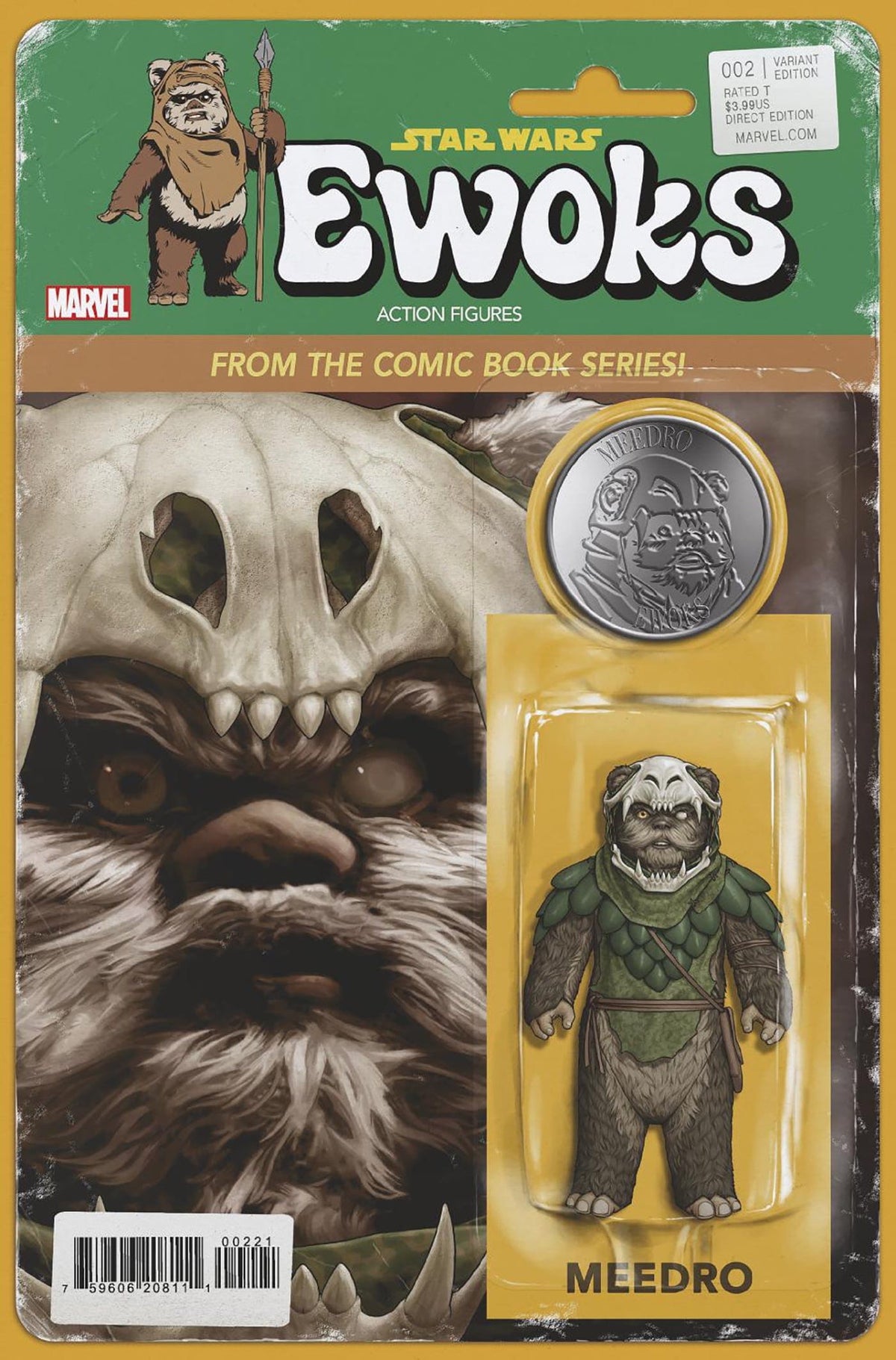 Marvel Comic Books STAR WARS: EWOKS #2 JOHN TYLER CHRISTOPHER ACTION FIGURE VARIANT 75960620811100221 PRH-75960620811100221