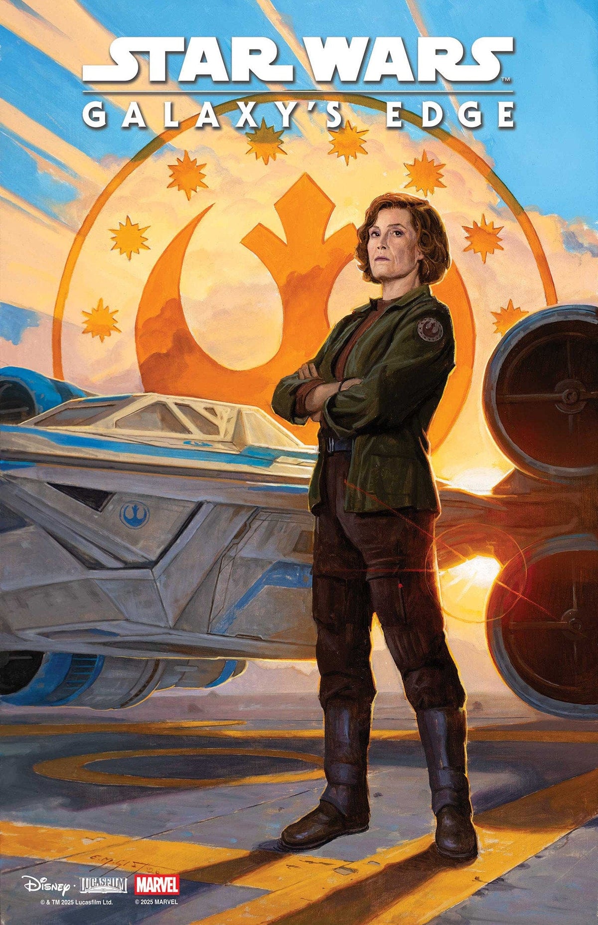 Marvel Comic Books STAR WARS: GALAXY'S EDGE - ECHOES OF THE EMPIRE #2 E.M. GIST MANDALORIAN & GROGU VARIANT 75960621593500231 PRH-75960621593500231