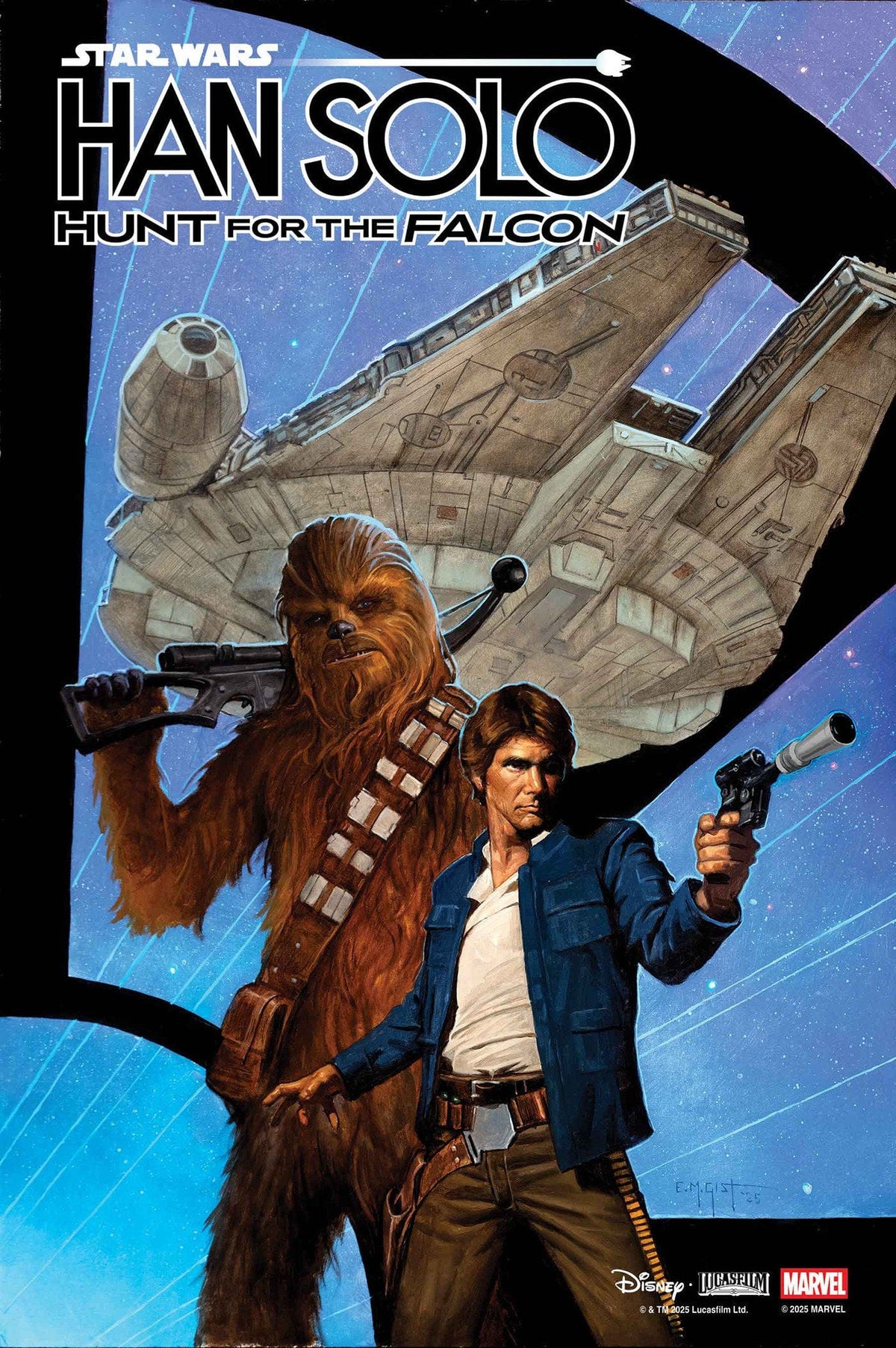 Marvel Comic Books STAR WARS: HAN SOLO - HUNT FOR THE FALCON #4 E.M. GIST VARIANT 75960621105000431 PRH-75960621105000431