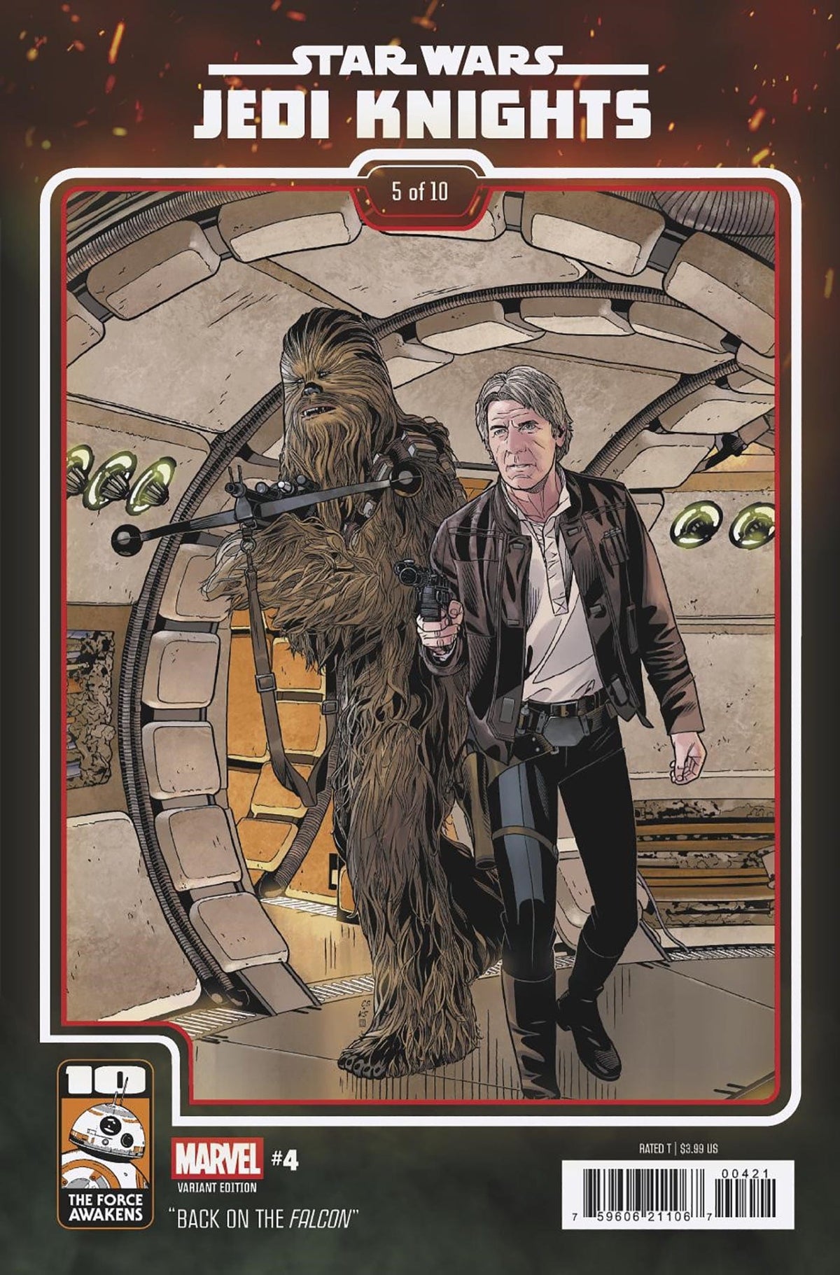Marvel Comic Books STAR WARS: JEDI KNIGHTS #4 CHRIS SPROUSE THE FORCE AWAKENS 10TH ANNIVERSARY VARIANT 75960621106700421 PRH-75960621106700421