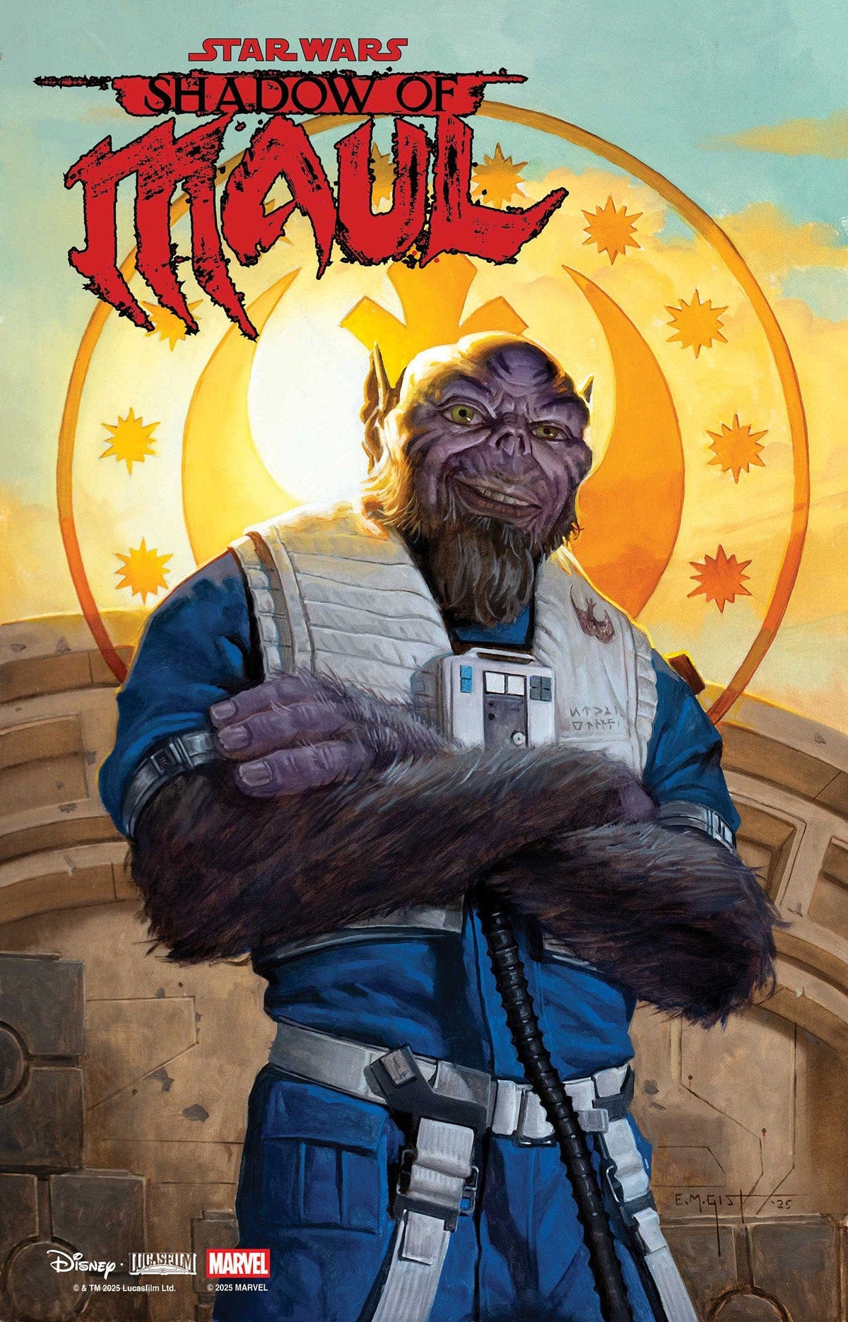 Marvel Comic Books STAR WARS: SHADOW OF MAUL #3 E.M. GIST MANDALORIAN & GROGU VARIANT 75960621479200341 PRH-75960621479200341