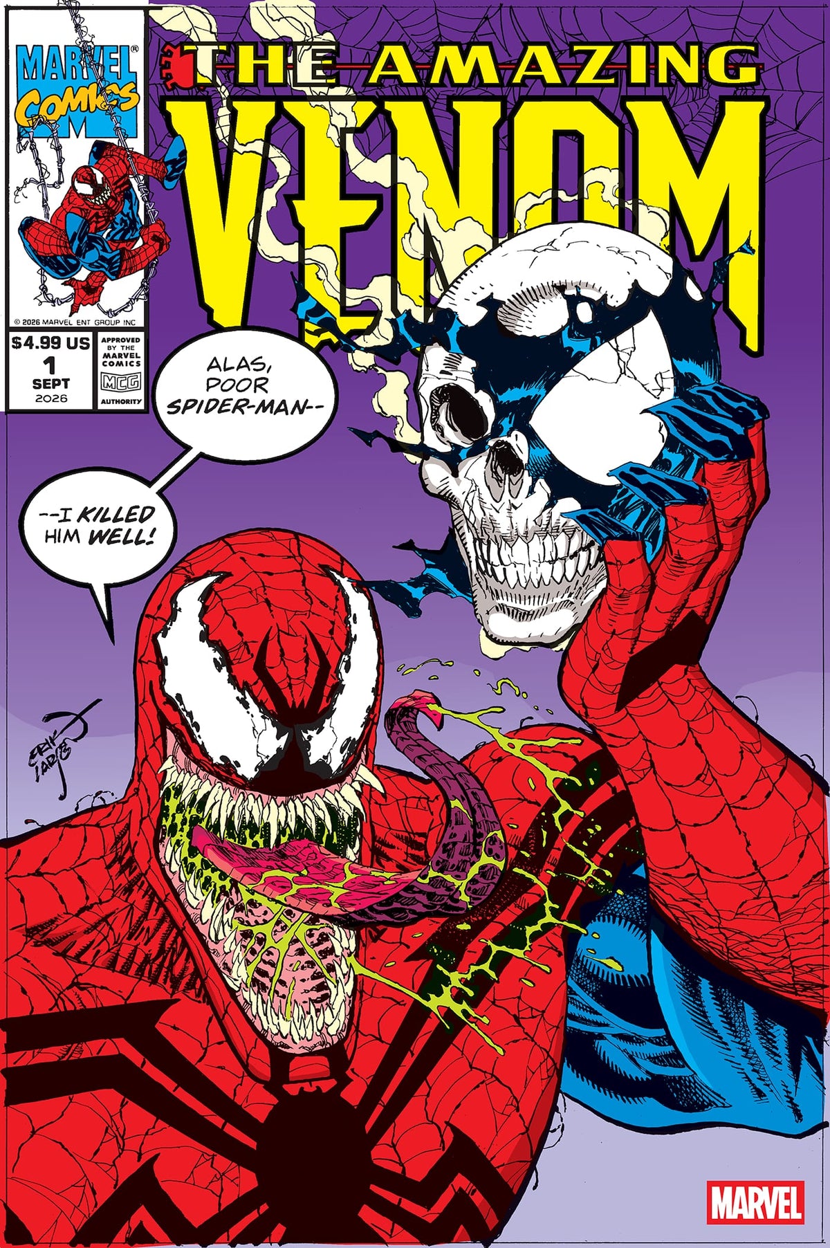 Marvel Comic Books THE AMAZING VENOM #1 TBD ARTIST HOMAGE VARIANT (Release Date: 09/30/2026) 75960621550800131 PRH-75960621550800131