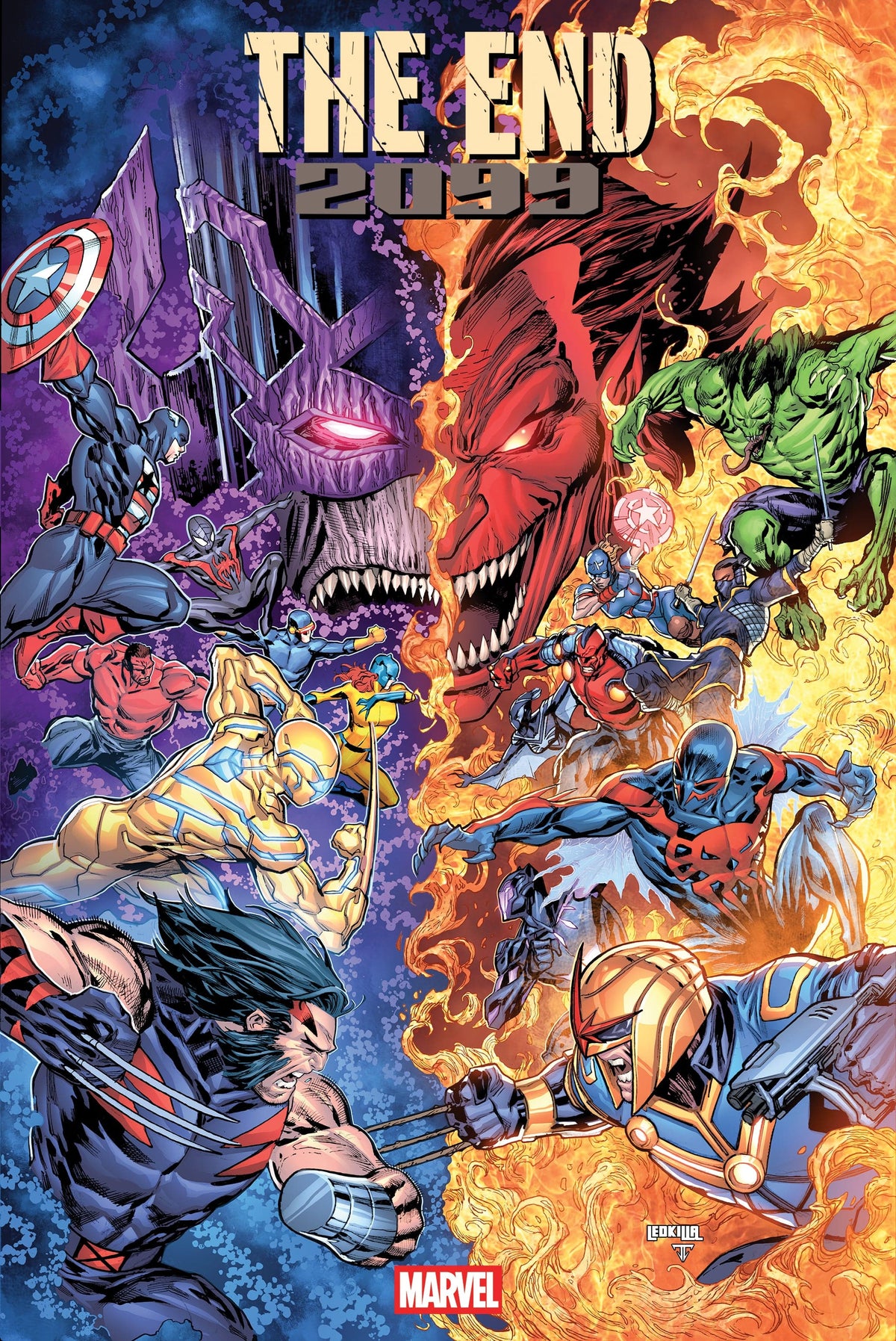 Marvel Comic Books THE END 2099 #1 KEN LASHLEY BATTLE VARIANT 75960621138800141 PRH-75960621138800141