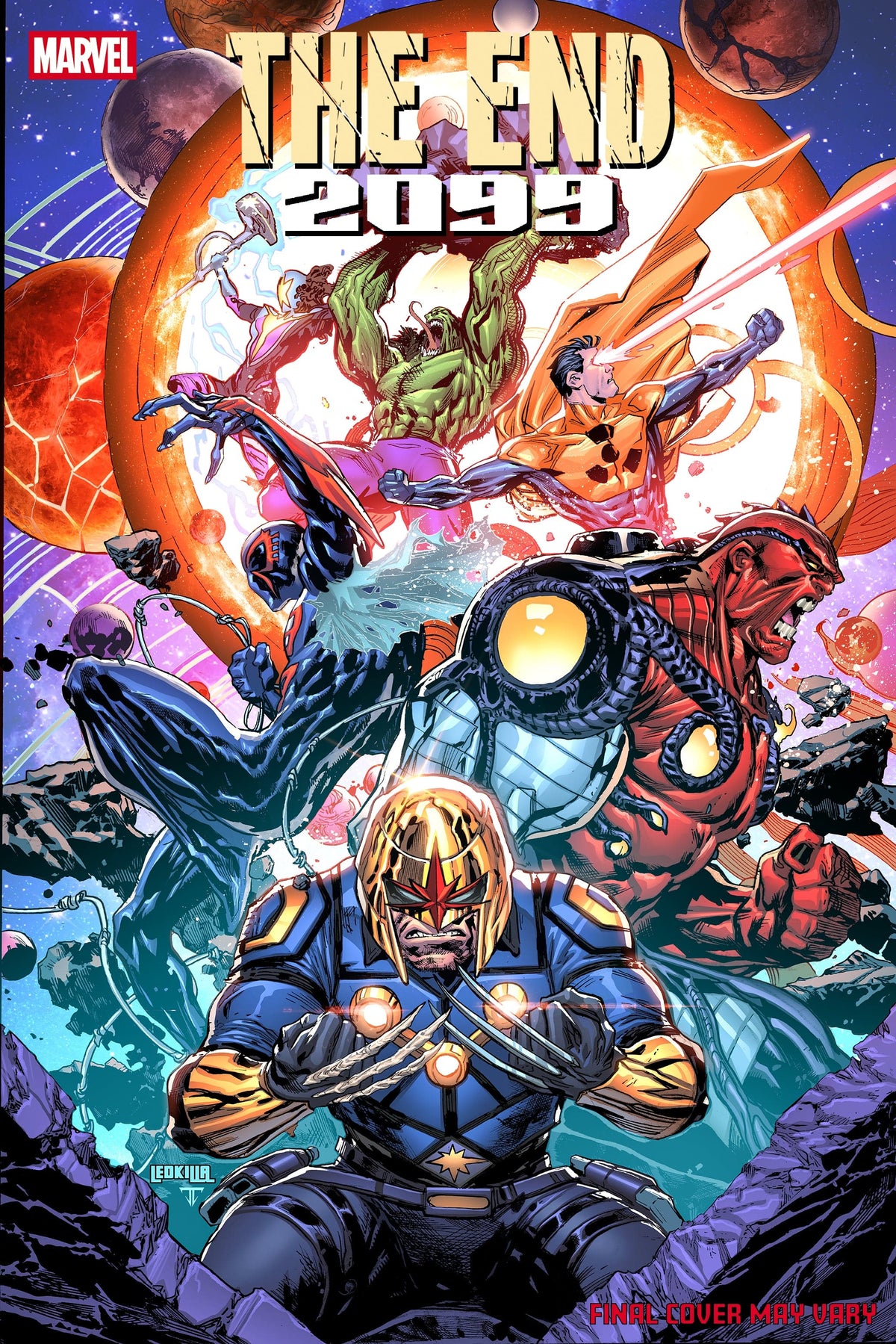 Marvel Comic Books THE END 2099 #4 KEN LASHLEY BATTLE VARIANT 75960621138800421 PRH-75960621138800421