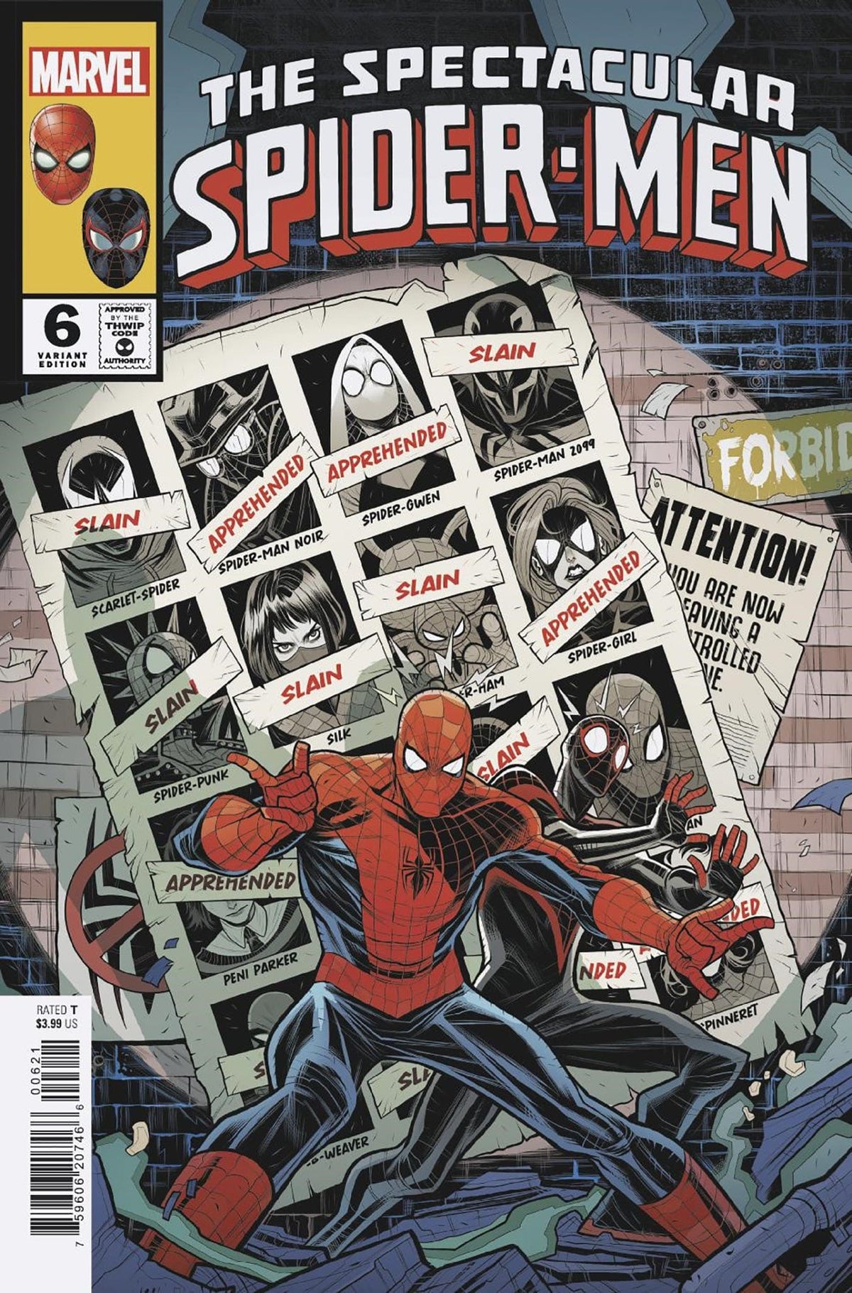 Marvel Comic Books THE SPECTACULAR SPIDER-MEN #6 TBD ARTIST HOMAGE VARIANT [DPWX] 75960620746600621 PRH-75960620746600621