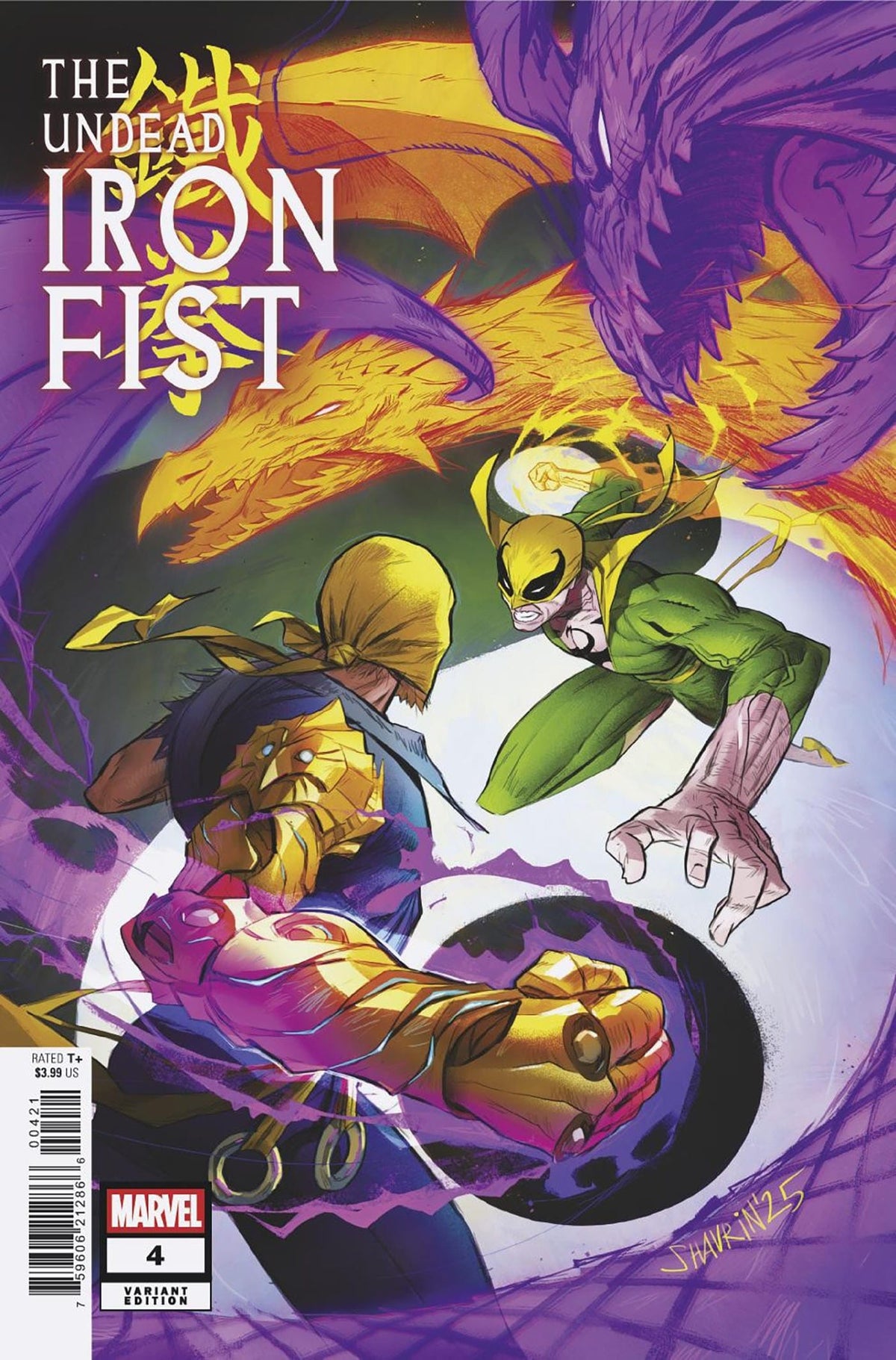 Marvel Comic Books THE UNDEAD IRON FIST #4 IVAN SHAVRIN VARIANT 75960621286600421 PRH-75960621286600421