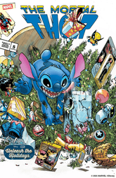 Marvel Comic Books THOR #5 HUMBERTO RAMOS DISNEY STITCH UNLEASH THE HOLIDAYS VARIANT 75960621284200541 PRH-75960621284200541