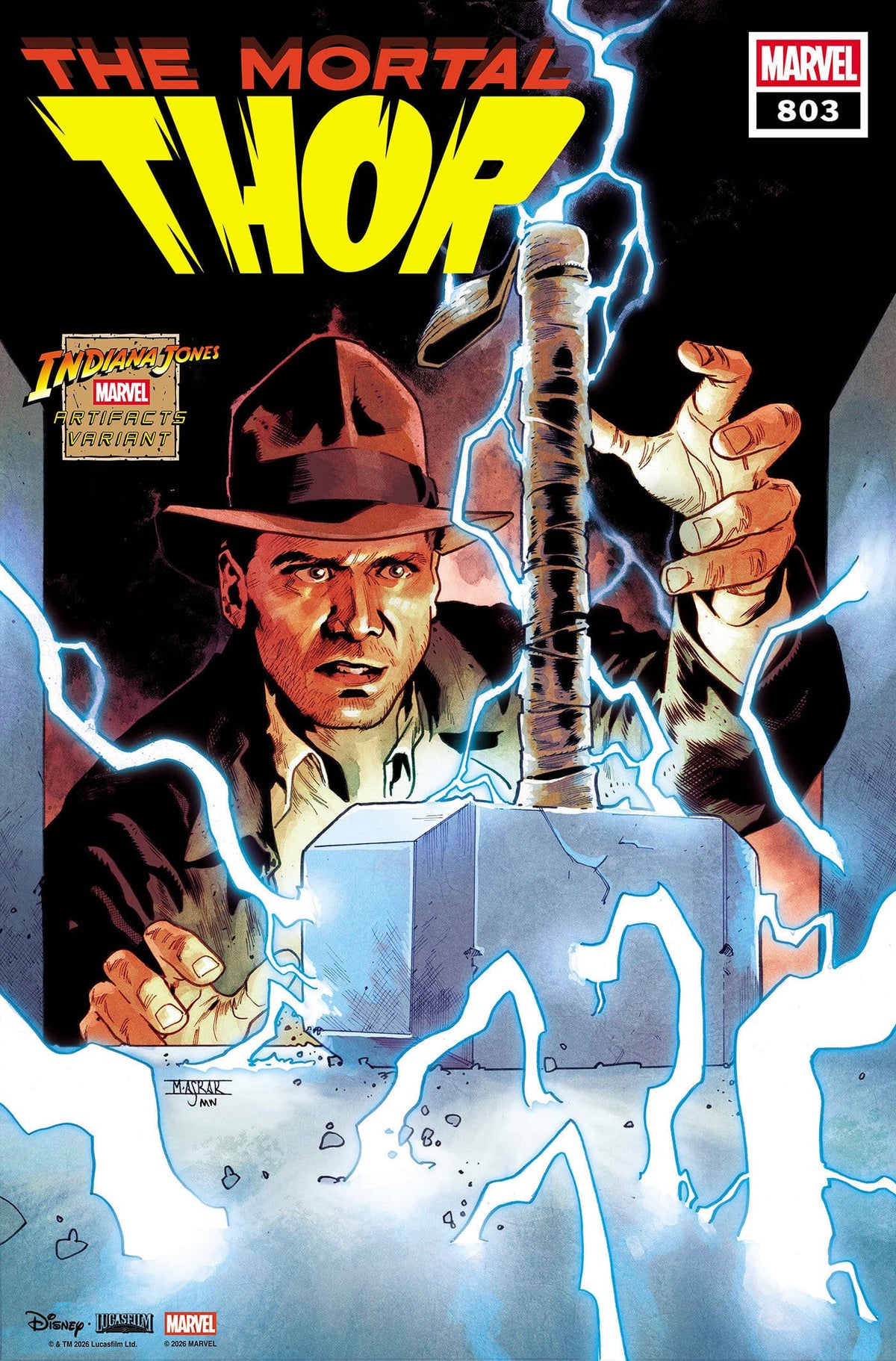 Marvel Comic Books THOR #803 MAHMUD ASRAR INDIANA JONES MARVEL ARTIFACT VARIANT (Release Date: 11/25/2026) 75960621705280331 PRH-75960621705280331