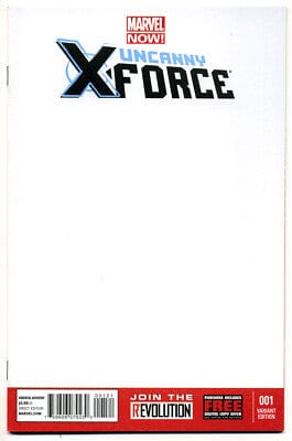 Marvel Comic Books UNCANNY X-FROCE #1 BLANK COVER 75960607923000121