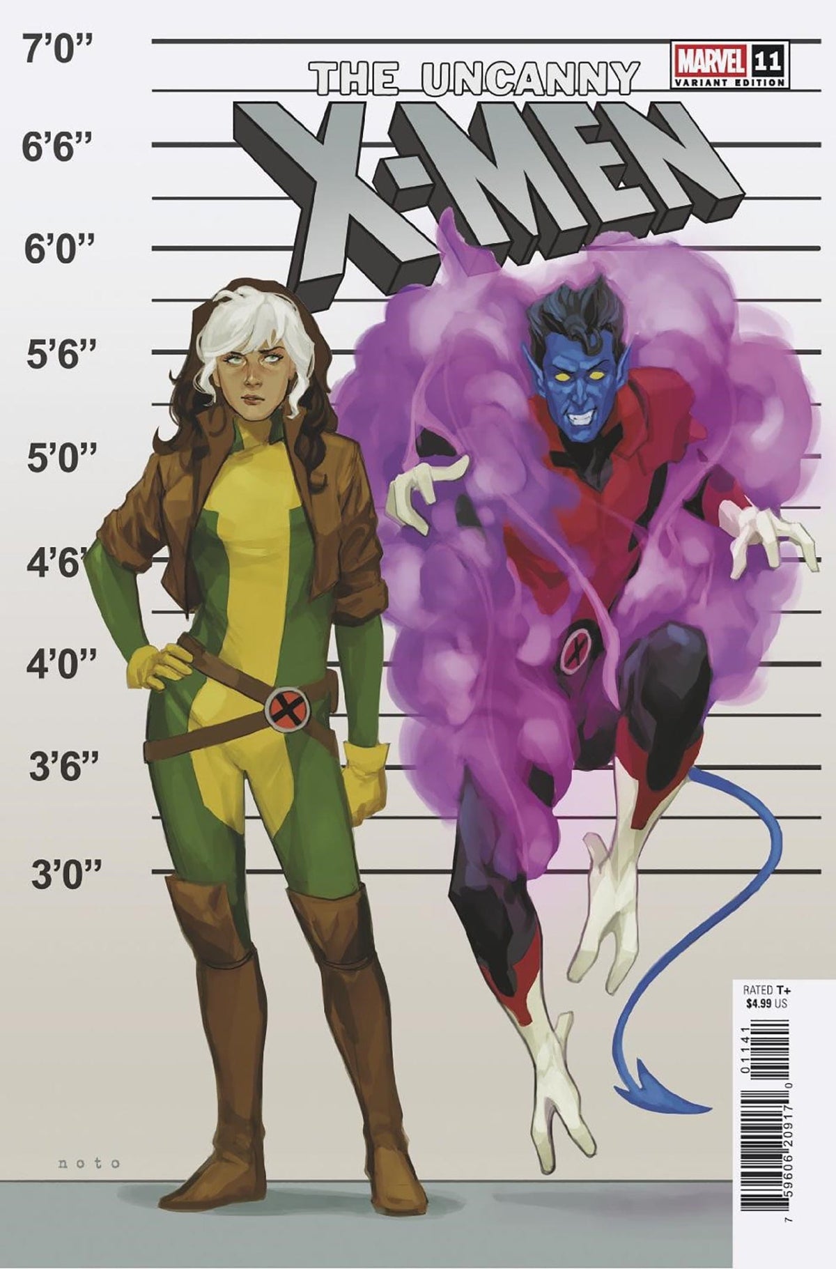 Marvel Comic Books UNCANNY X-MEN #11 PHIL NOTO CONNECTING X-MANHUNT VARIANT [XMH] 75960620917001141 PRH-75960620917001141