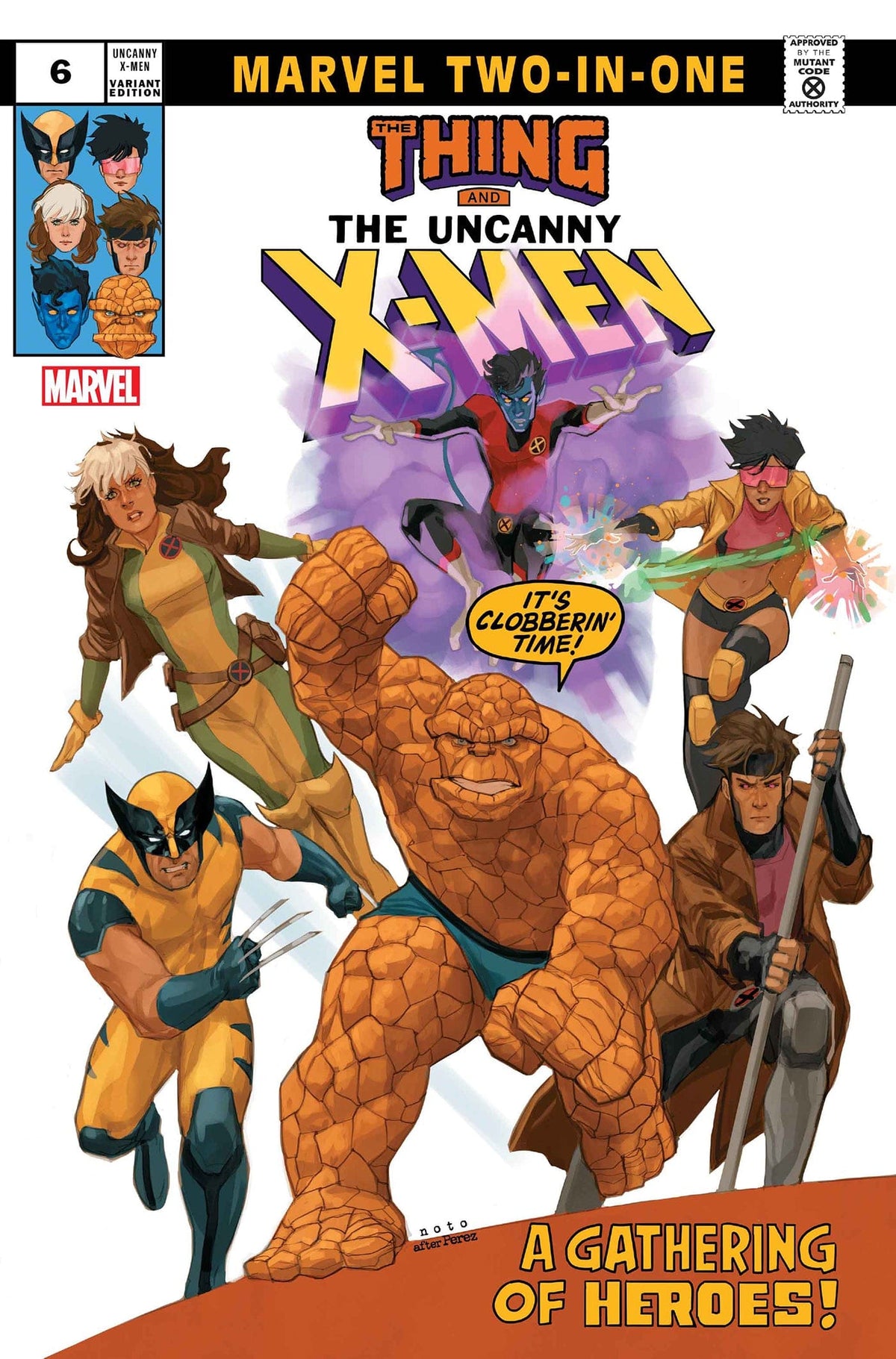 Marvel Comic Books UNCANNY X-MEN #6 PHIL NOTO MARVEL TWO-IN-ONE VARIANT 75960620917000631 PRH-75960620917000631