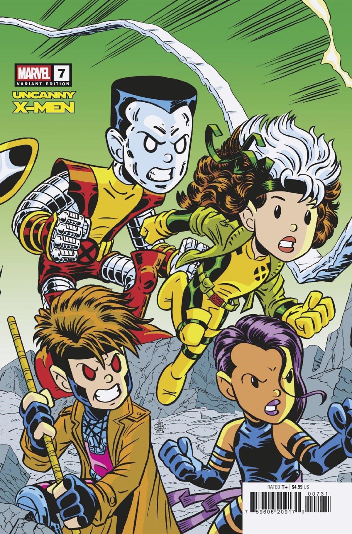 Marvel Comic Books UNCANNY X-MEN #7 CHRIS GIARRUSSO CONNECTING VARIANT [ROG] 75960620917000731 PRH-75960620917000731