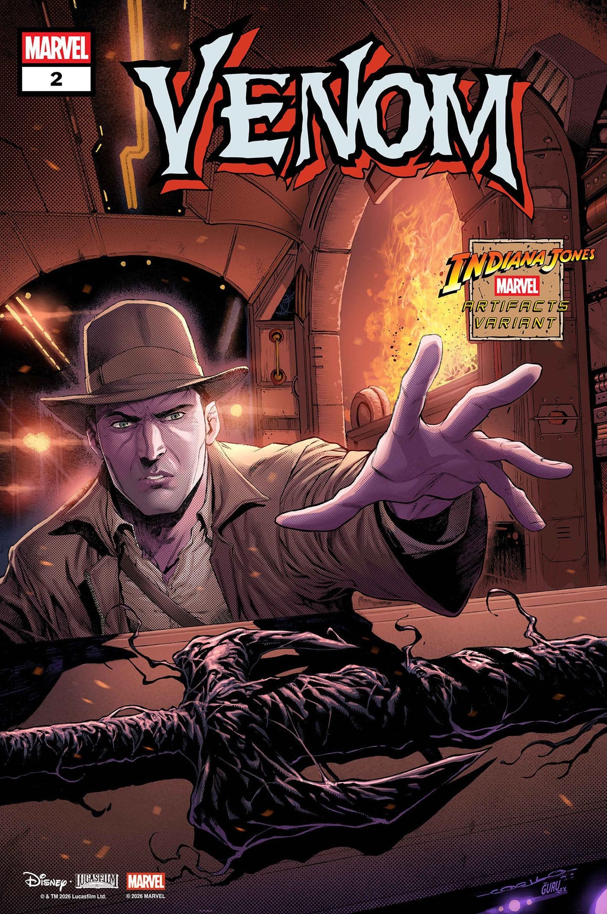 Marvel Comic Books VENOM #2 IBAN COELLO INDIANA JONES MARVEL ARTIFACT VARIANT (Release Date: 11/25/2026) 75960621682600231 PRH-75960621682600231