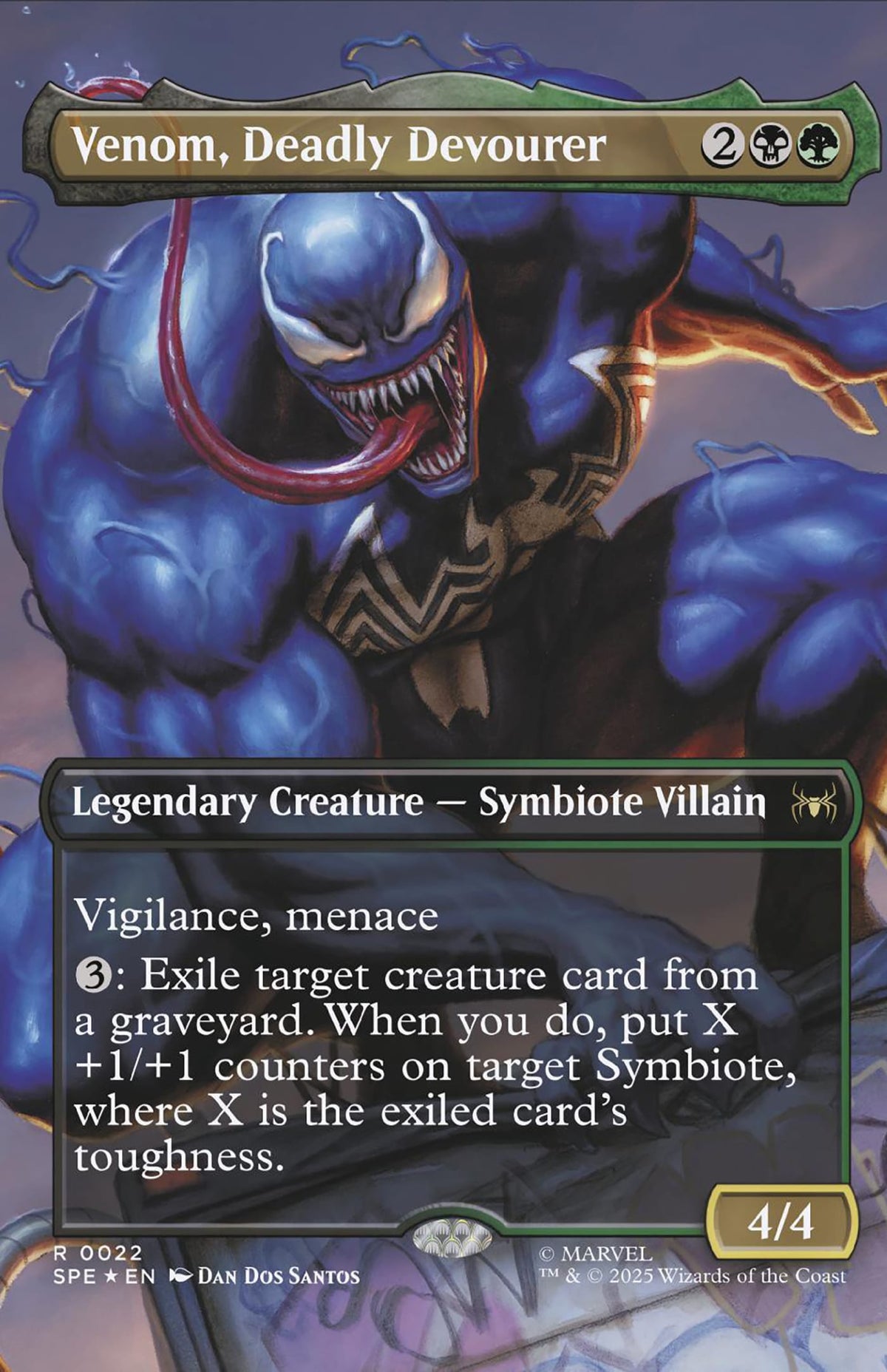 Marvel Comic Books VENOM #258 DAN DOS SANTOS MAGIC: THE GATHERING VARIANT 75960621330625831 PRH-75960621330625831