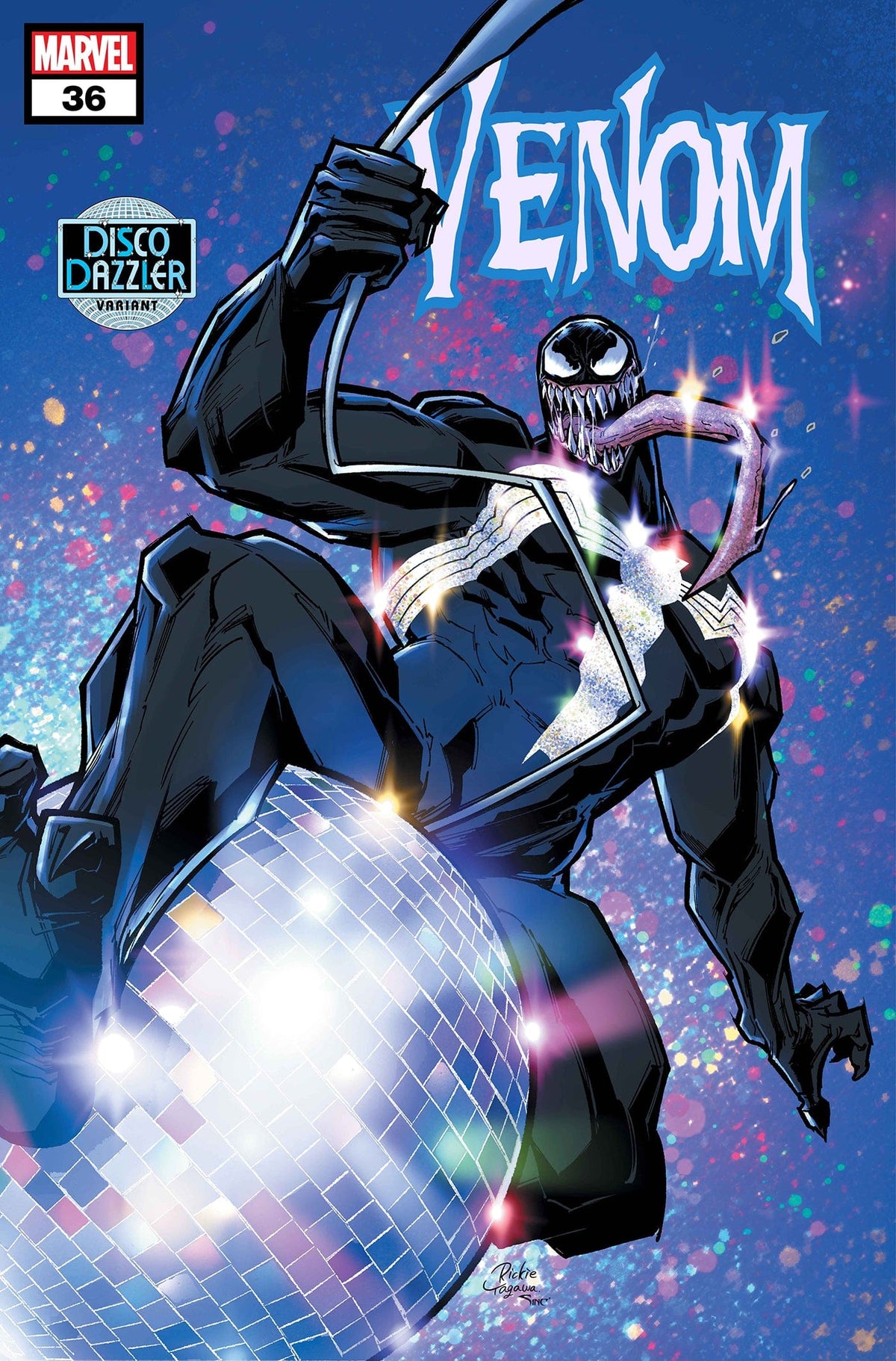 Marvel Comic Books VENOM #36 RICKIE YAGAWA DISCO DAZZLER VARIANT 75960620191403621 PRH-75960620191403621