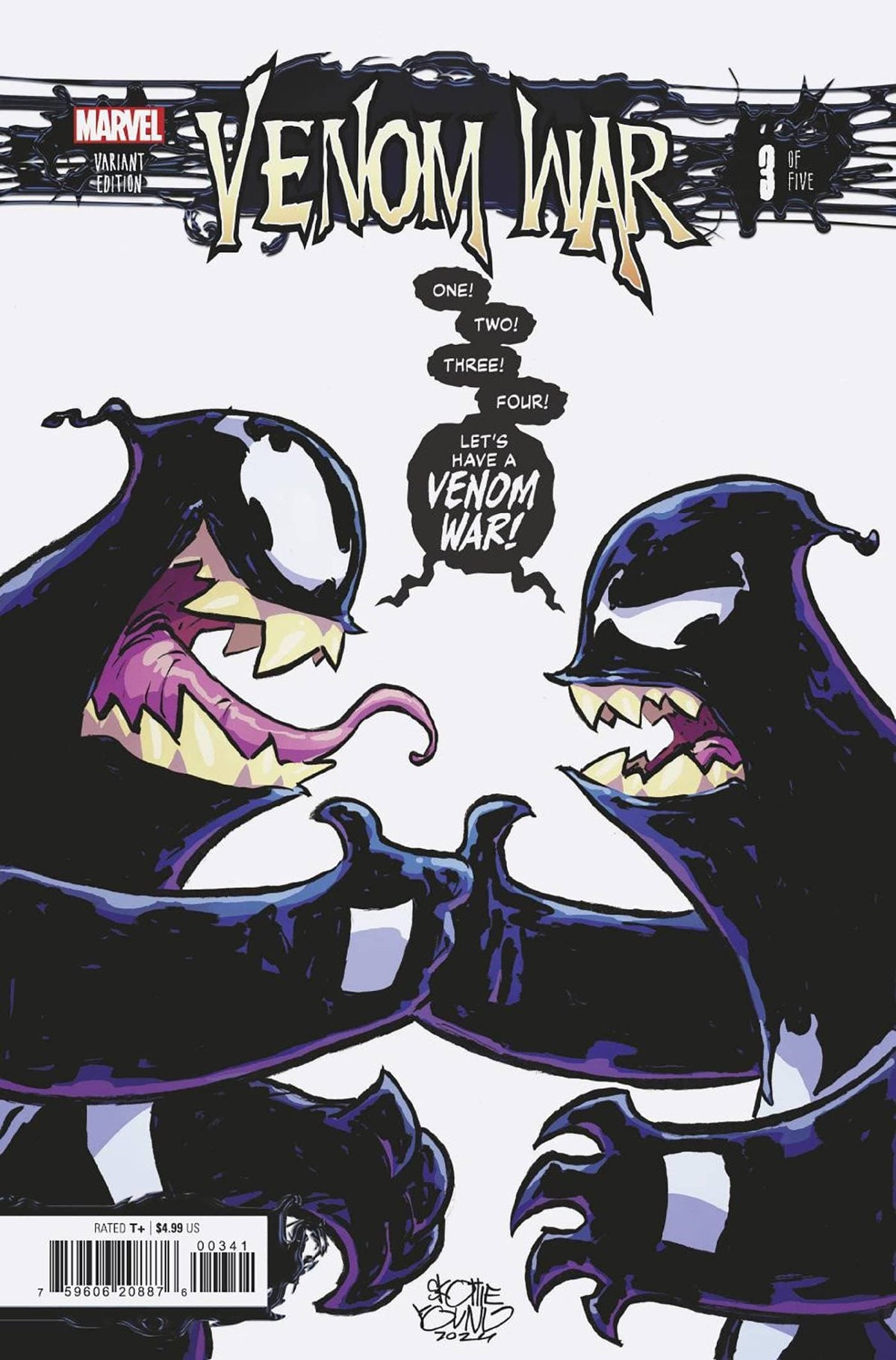 Marvel Comic Books VENOM WAR #3 SKOTTIE YOUNG VARIANT [VW] 75960620887600341 PRH-75960620887600341