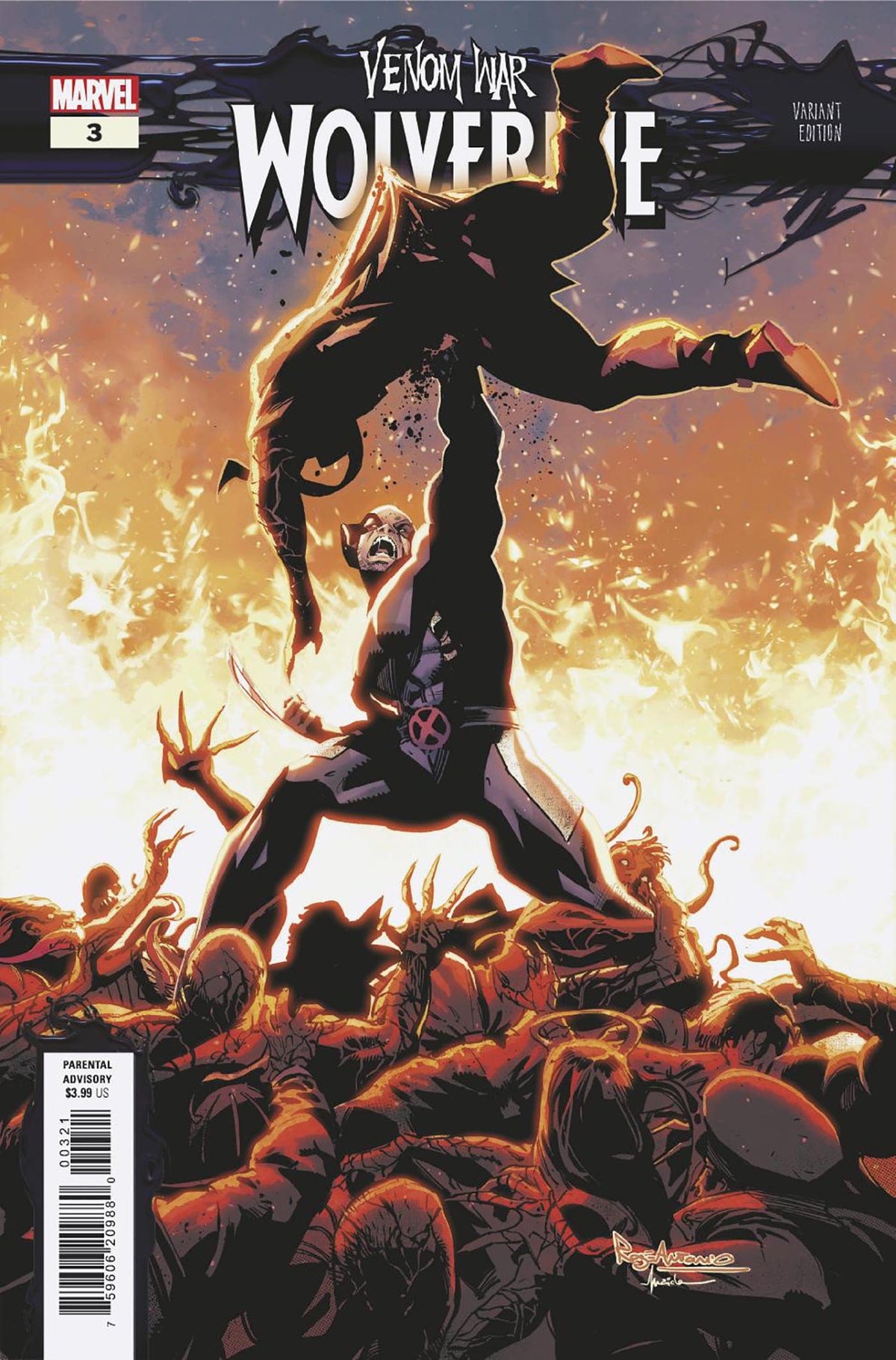 Marvel Comic Books VENOM WAR: WOLVERINE #3 ROGE ANTONIO VARIANT [VW] 75960620988000321 PRH-75960620988000321