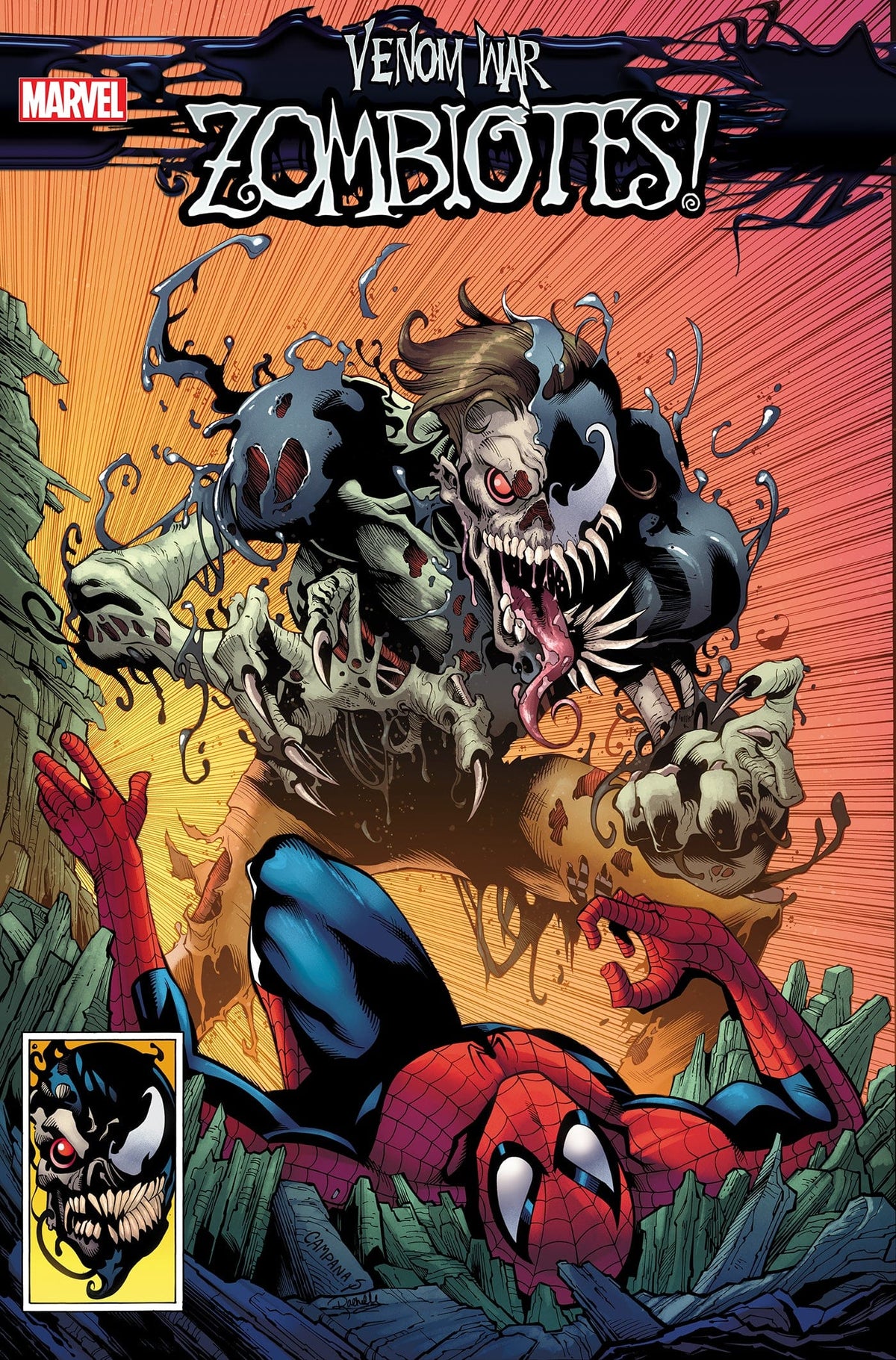 Marvel Comic Books VENOM WAR: ZOMBIOTES #1 CHRIS CAMPANA VARIANT [VW] 75960620989700131 PRH-75960620989700131