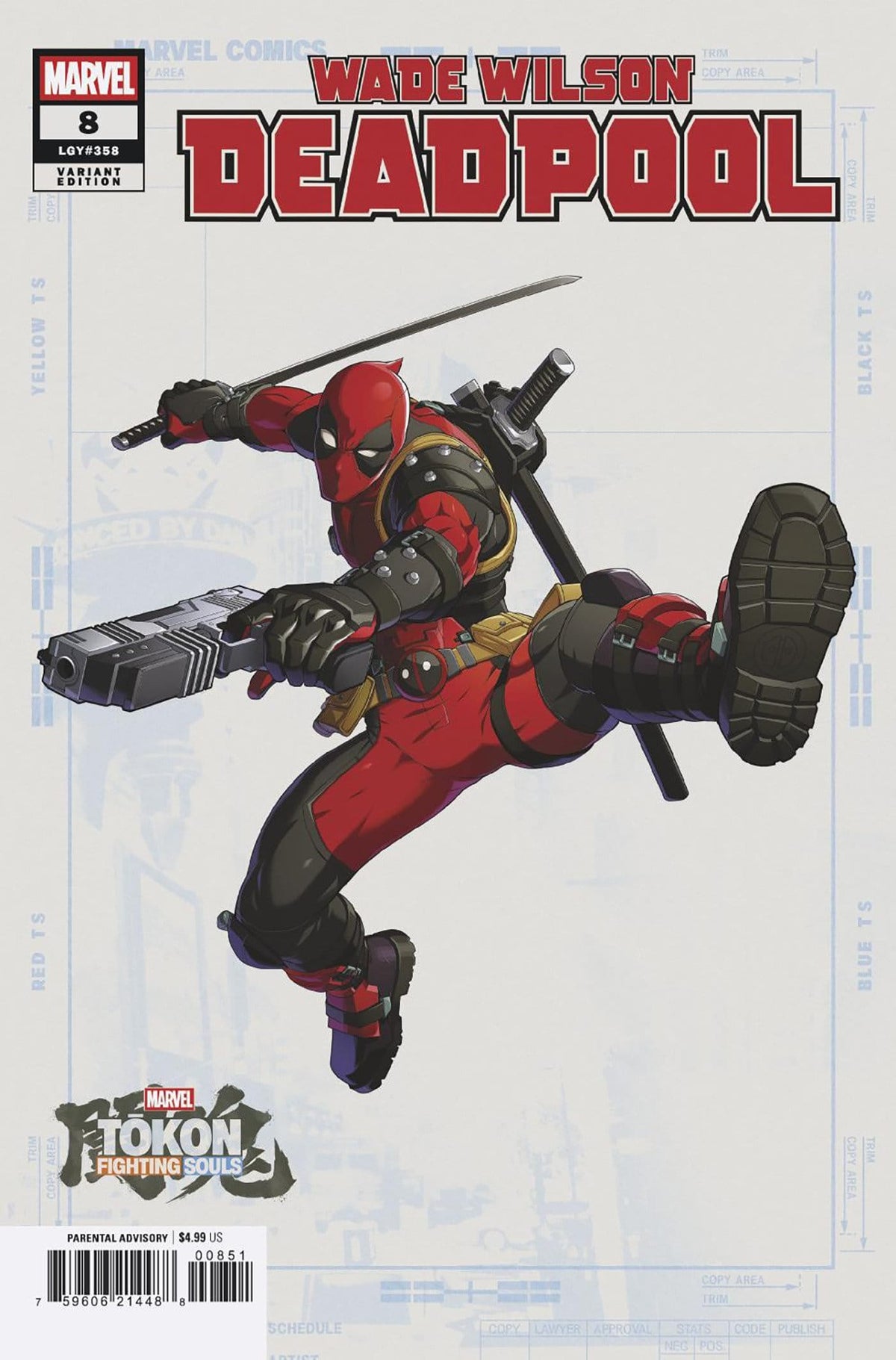 Marvel Comic Books WADE WILSON: DEADPOOL #8 MARVEL TOKON: FIGHTING SOULS VARIANT [BG] (Release Date: 09/02/2026) 75960621448800851 PRH-75960621448800851