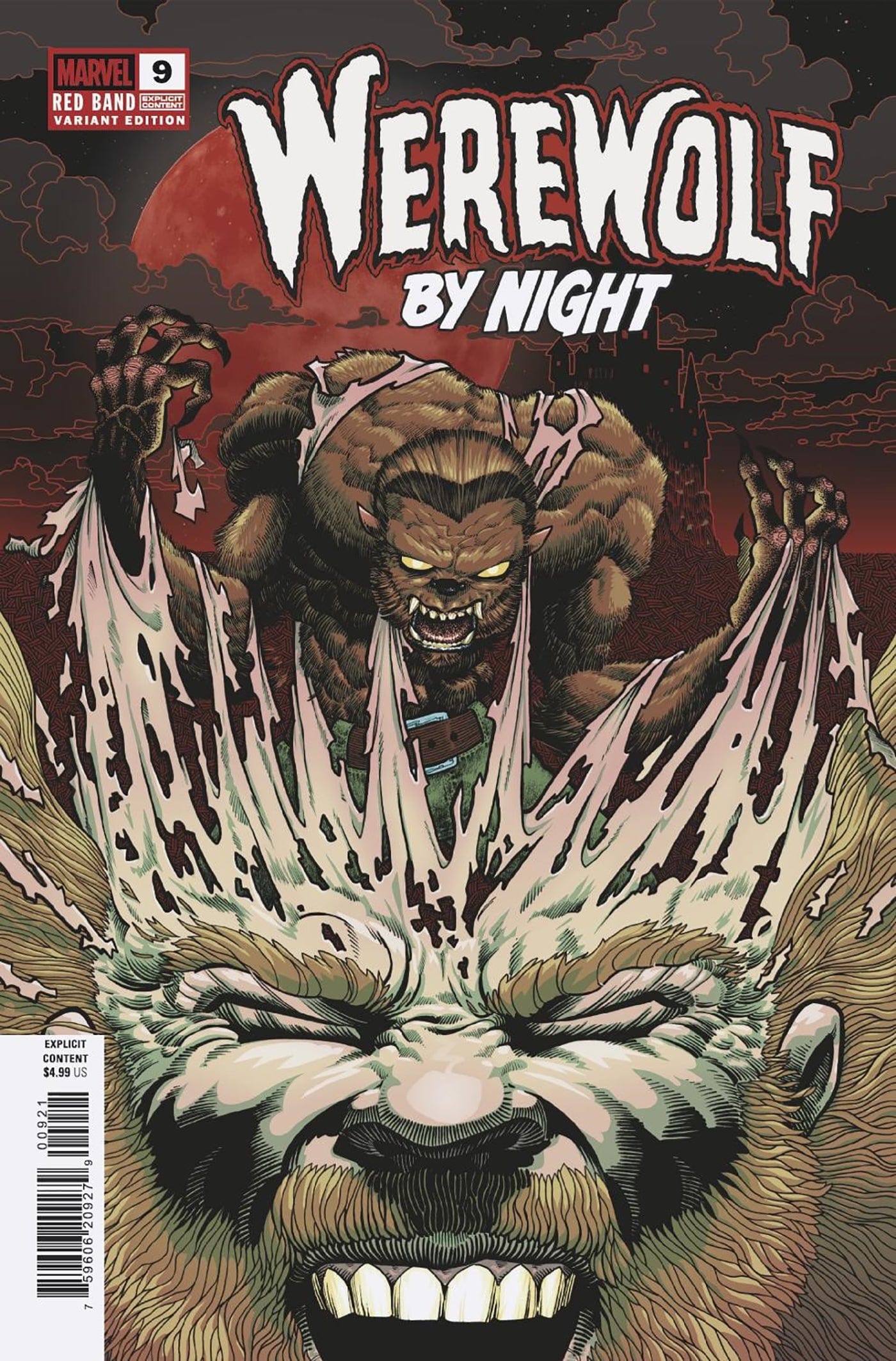 WEREWOLF BY NIGHT: RED BAND #9 GONZO VARIANT [POLYBAGGED]
