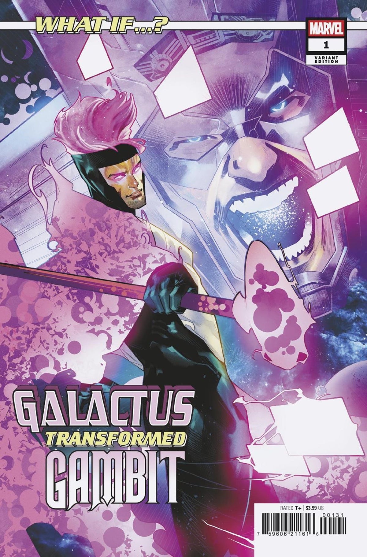 Marvel Comic Books WHAT IF...? GALACTUS: GALACTUS TRANSFORMED GAMBIT? #1 EDWIN GALMON VARIANT 75960621161600131 PRH-75960621161600131