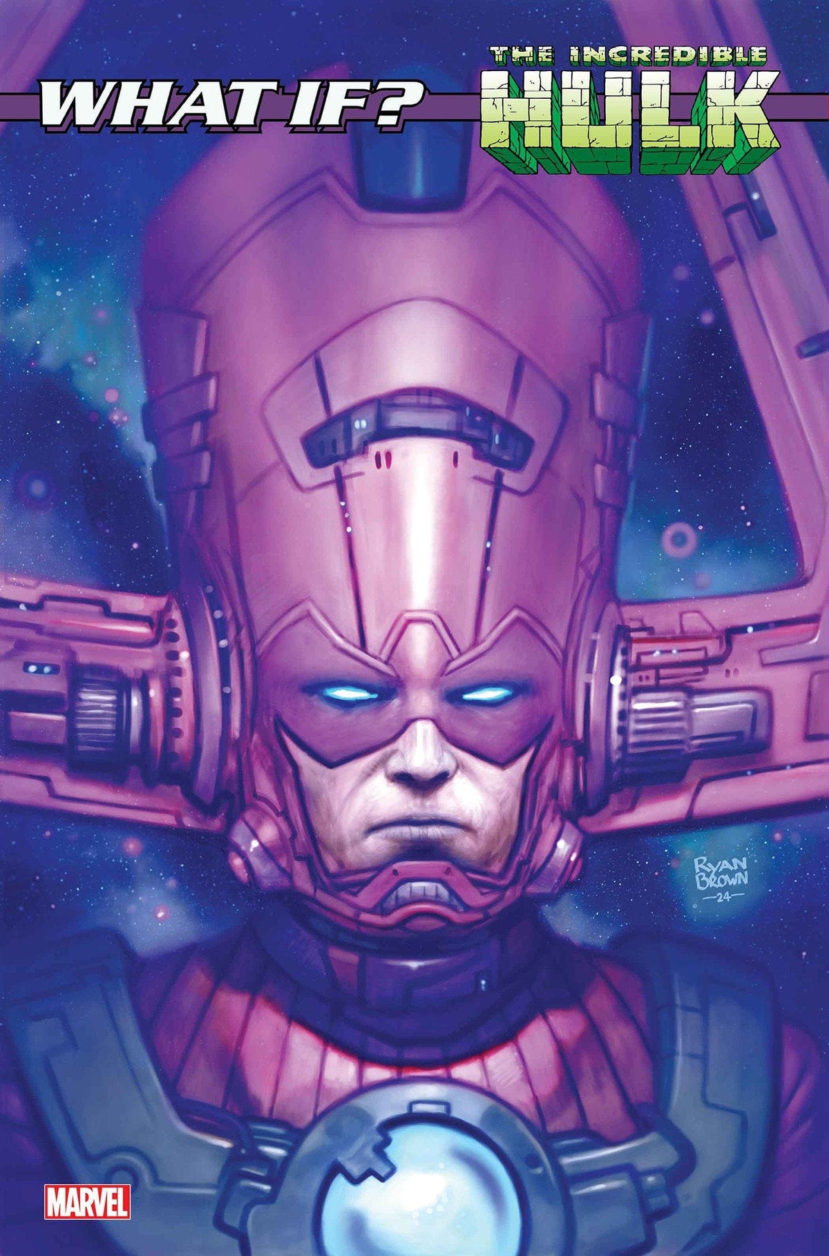 Marvel Comic Books WHAT IF...? GALACTUS: GALACTUS TRANSFORMED HULK? #1 RYAN BROWN VARIANT 75960621160900151 PRH-75960621160900151