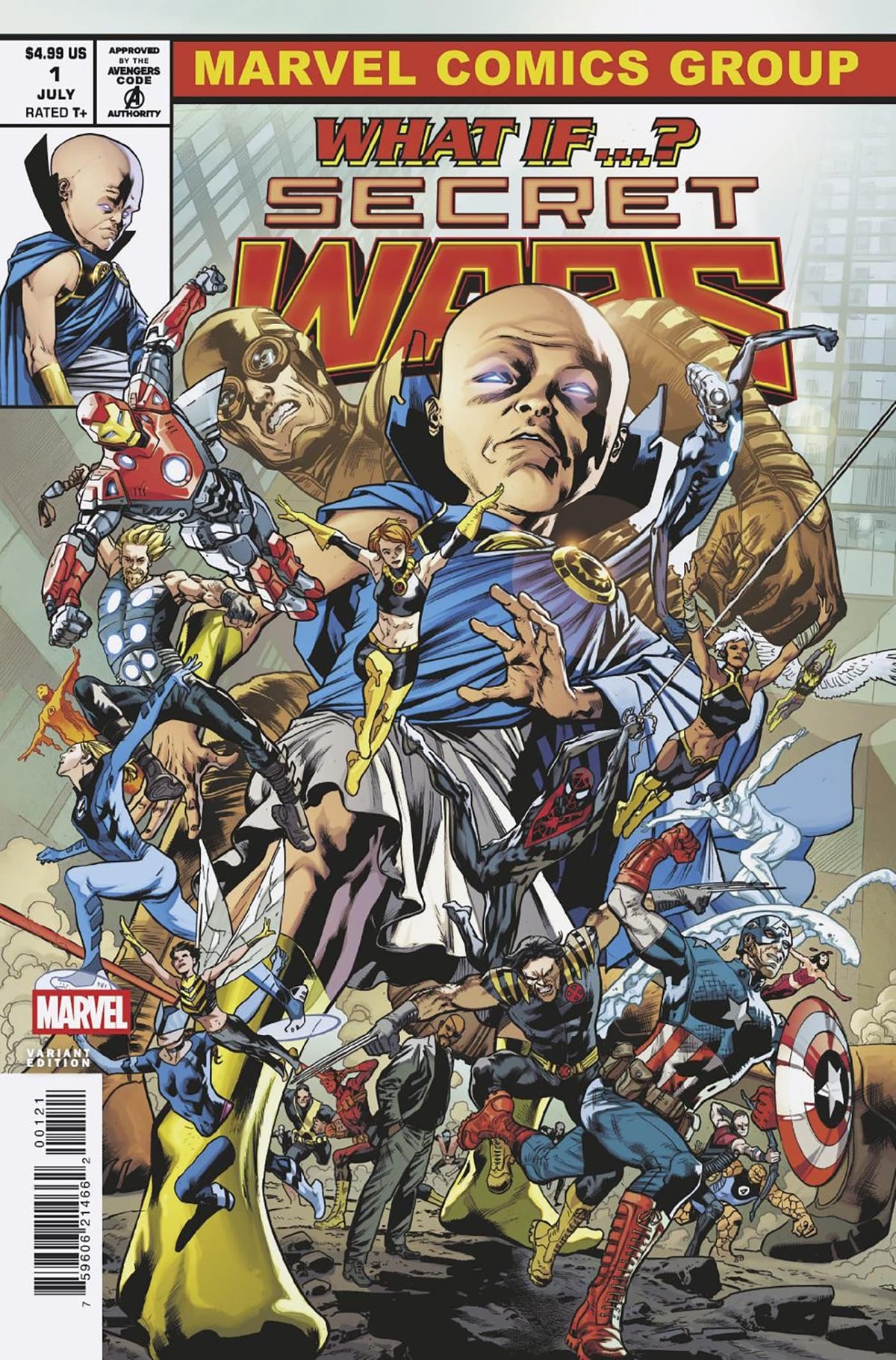 Marvel Comic Books WHAT IF...? SECRET WARS #1 BRYAN HITCH HOMAGE VARIANT 75960621466200121 PRH-75960621466200121