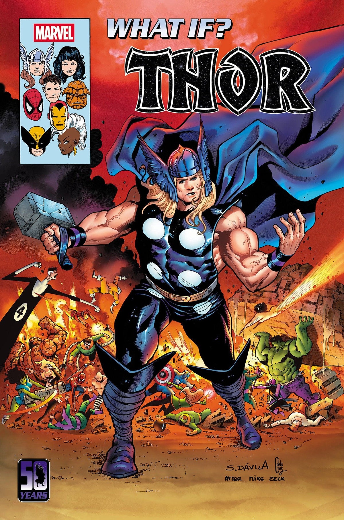 Marvel Comic Books WHAT IF...? THOR #1 SERGIO DAVILA HOMAGE VARIANT 75960621465500121 PRH-75960621465500121