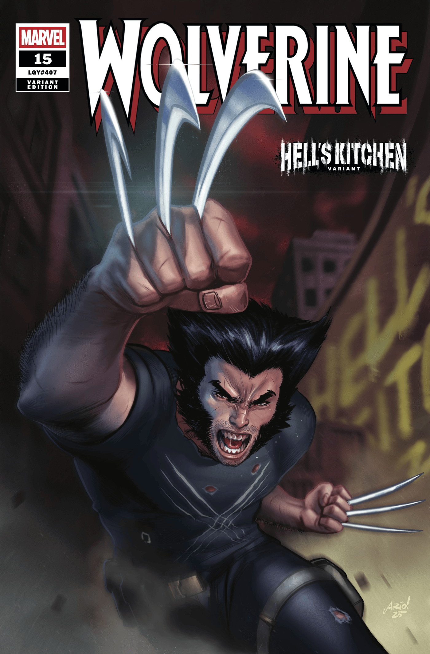 WOLVERINE #15 ARIO ANINDITO HELL'S KITCHEN VARIANT