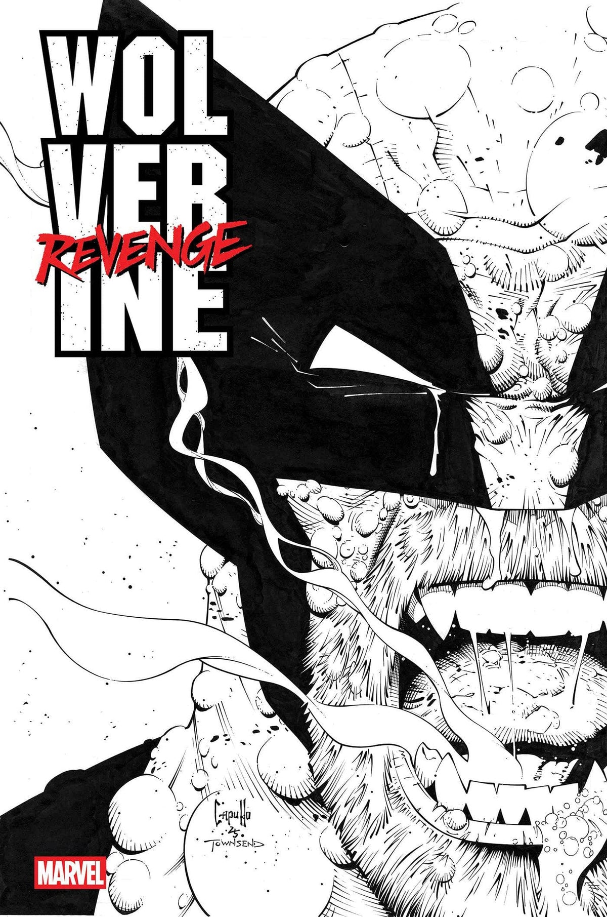 Marvel Comic Books WOLVERINE: REVENGE - RED BAND: RAW - BLACK & WHITE EDITION #4 [POLYBAGGED] 75960621342900411 PRH-75960621342900411