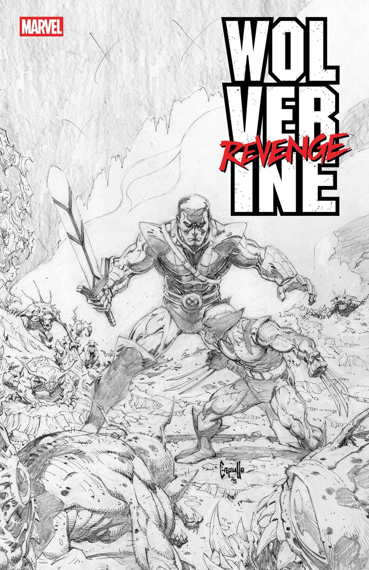 Marvel Comic Books WOLVERINE: REVENGE - RED BAND: RAW - BLACK & WHITE EDITION #5 [POLYBAGGED] 75960621342900511 PRH-75960621342900511