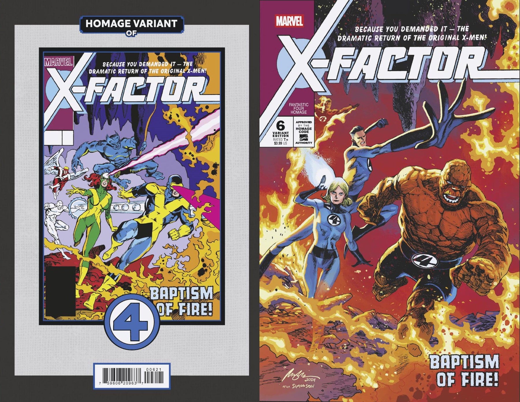 X-FACTOR #6 TBD ARTIST FANTASTIC FOUR HOMAGE VARIANT