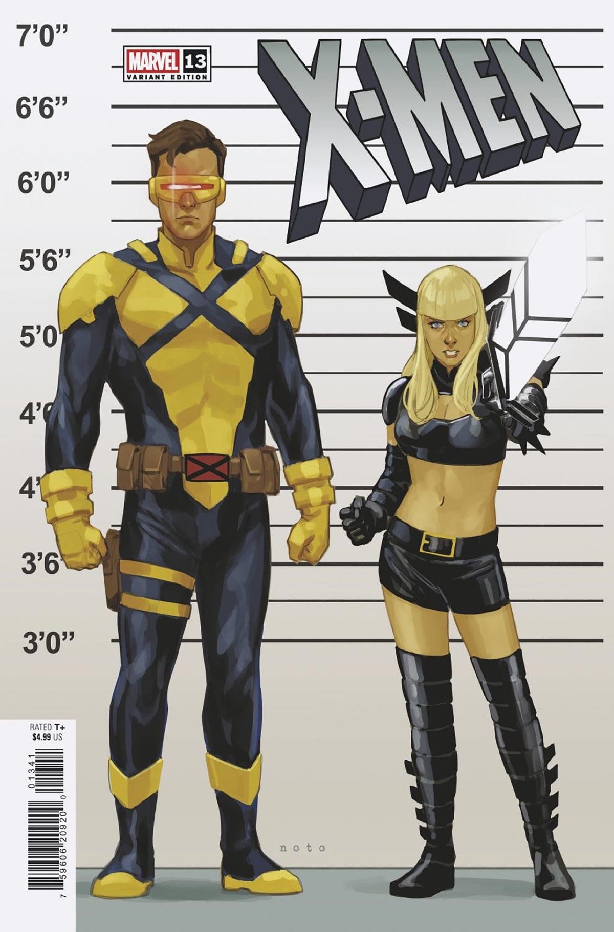 Marvel Comic Books X-MEN #13 PHIL NOTO CONNECTING X-MANHUNT VARIANT [XMH] 75960620920001341 PRH-75960620920001341