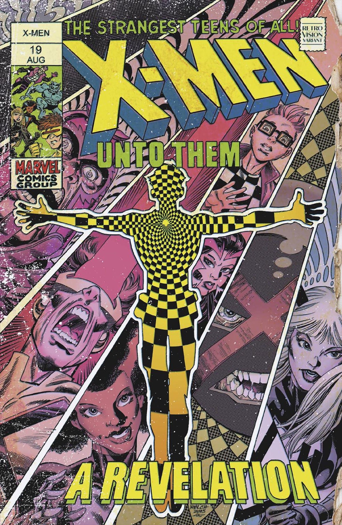 Marvel Comic Books X-MEN #19 SCOTT KOBLISH RETROVISION VARIANT 75960620920001921 PRH-75960620920001921