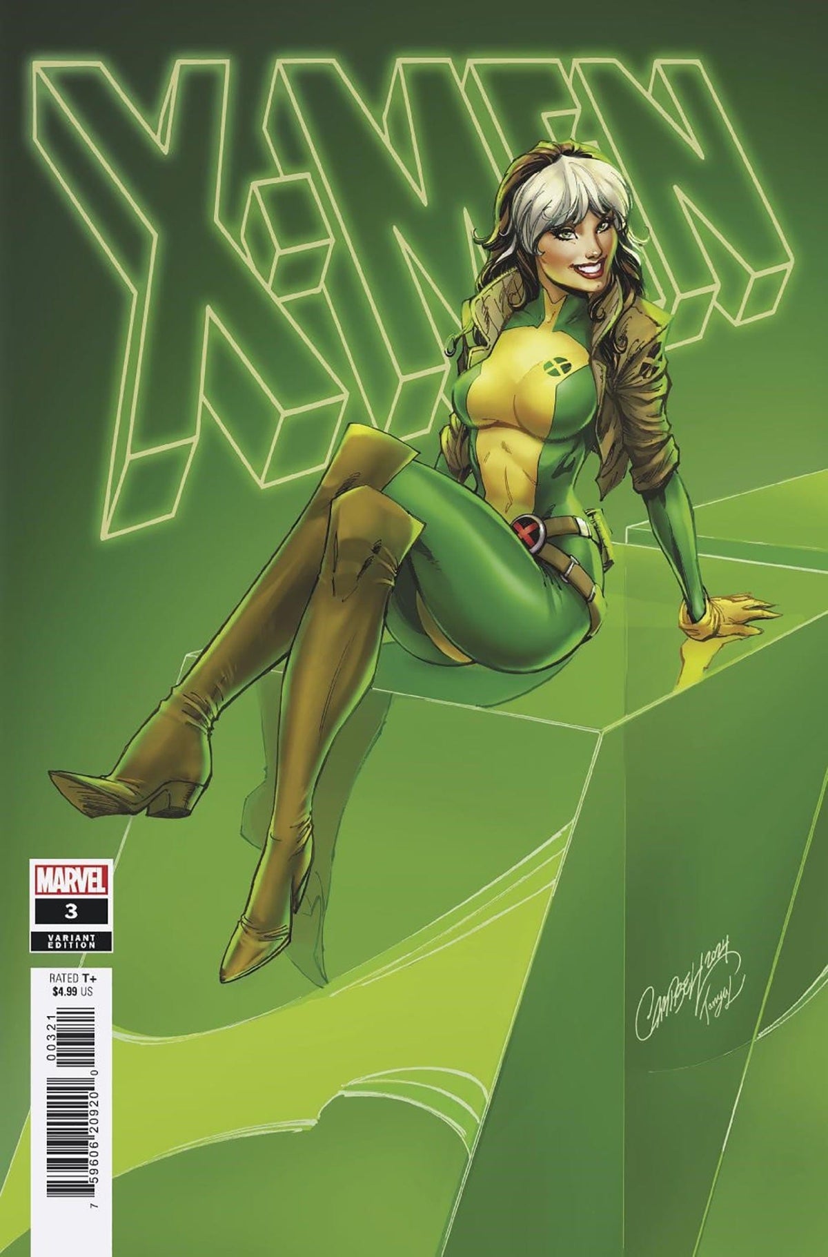 Marvel Comic Books X-MEN #3 J. SCOTT CAMPBELL ROGUE VARIANT 75960620920000321 PRH-75960620920000321